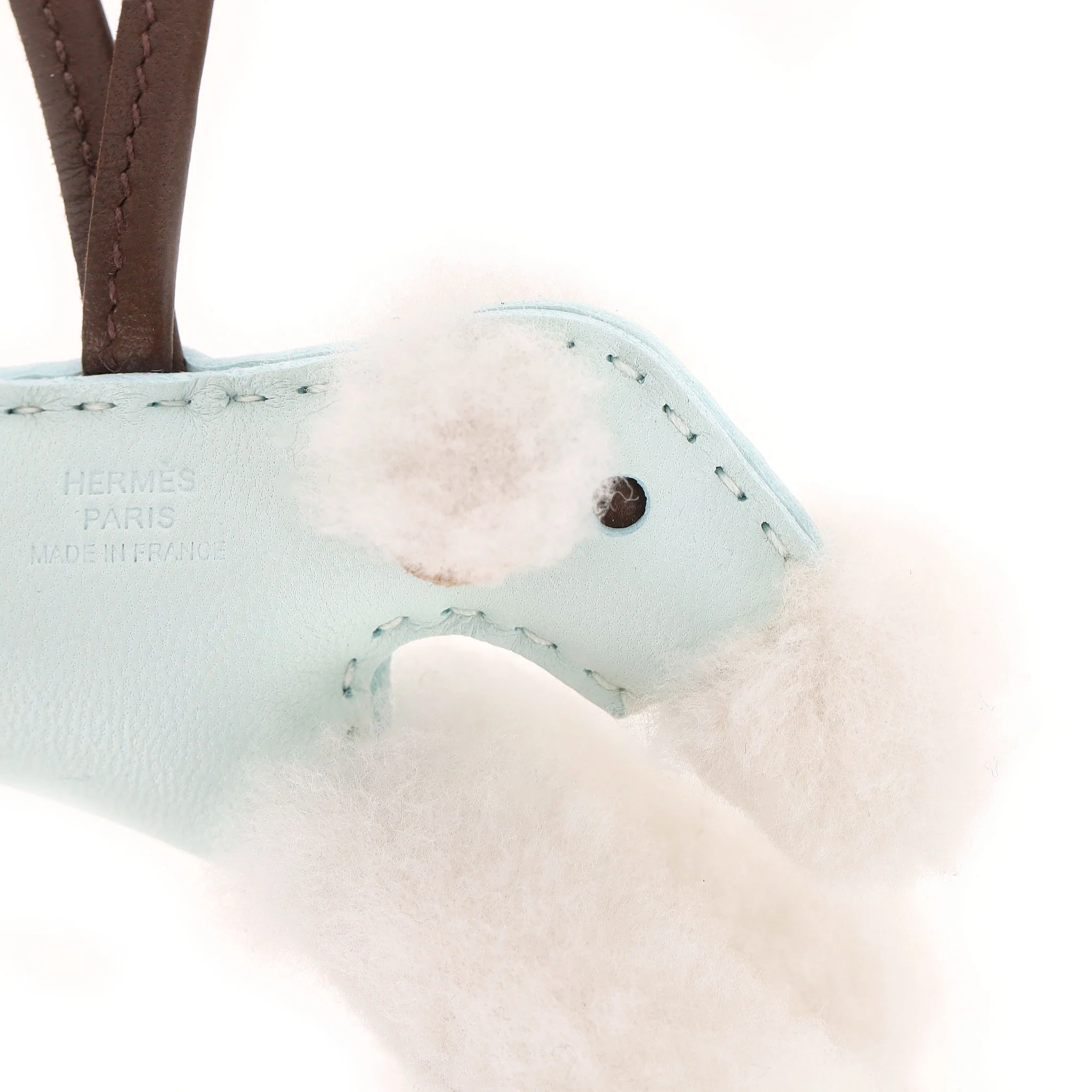 Hermes Merinos Wool & Milo Lambskin Budy Bag Charm - Image 7
