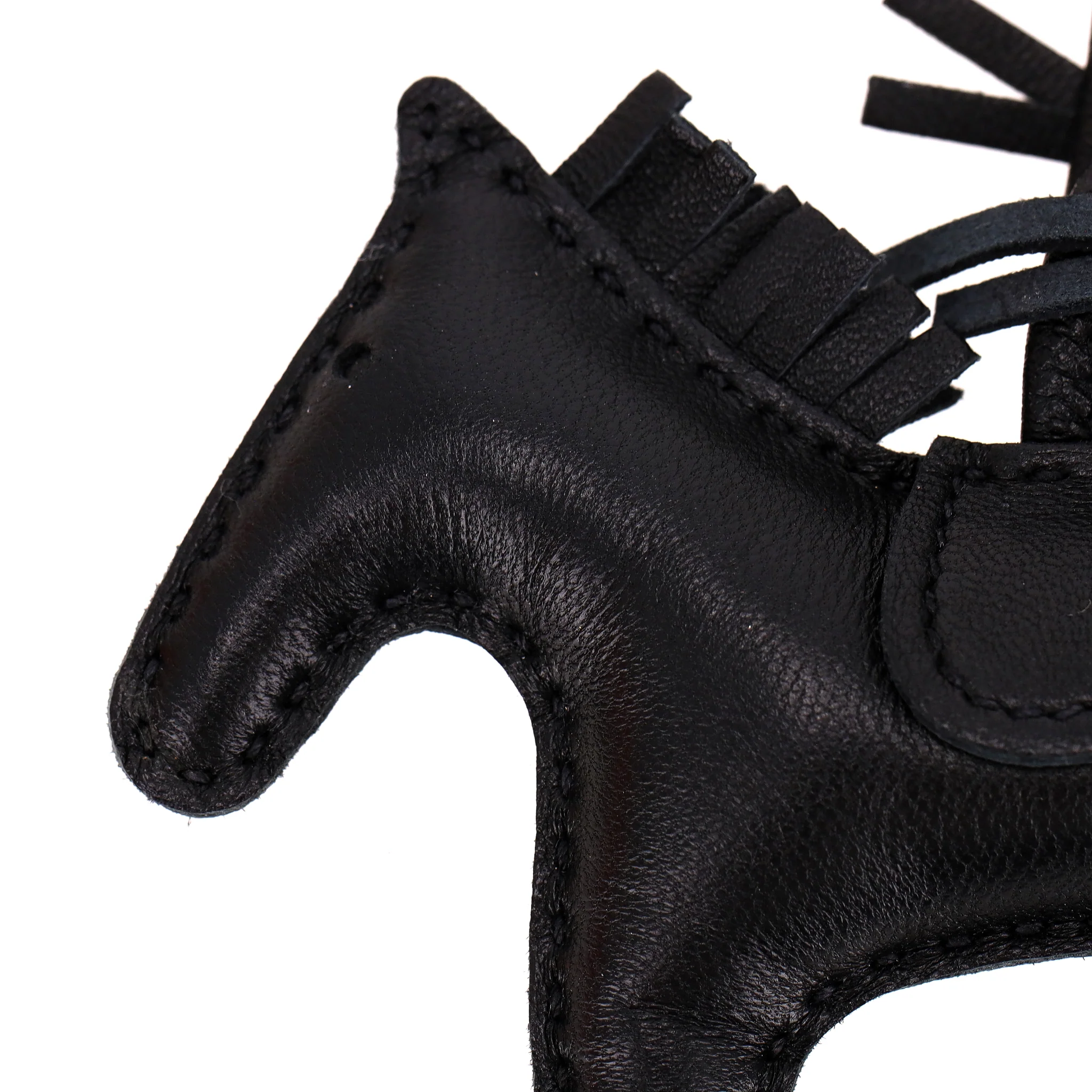 Hermes So Black Rodeo Pegasus Leather Bag Charm PM - Image 4
