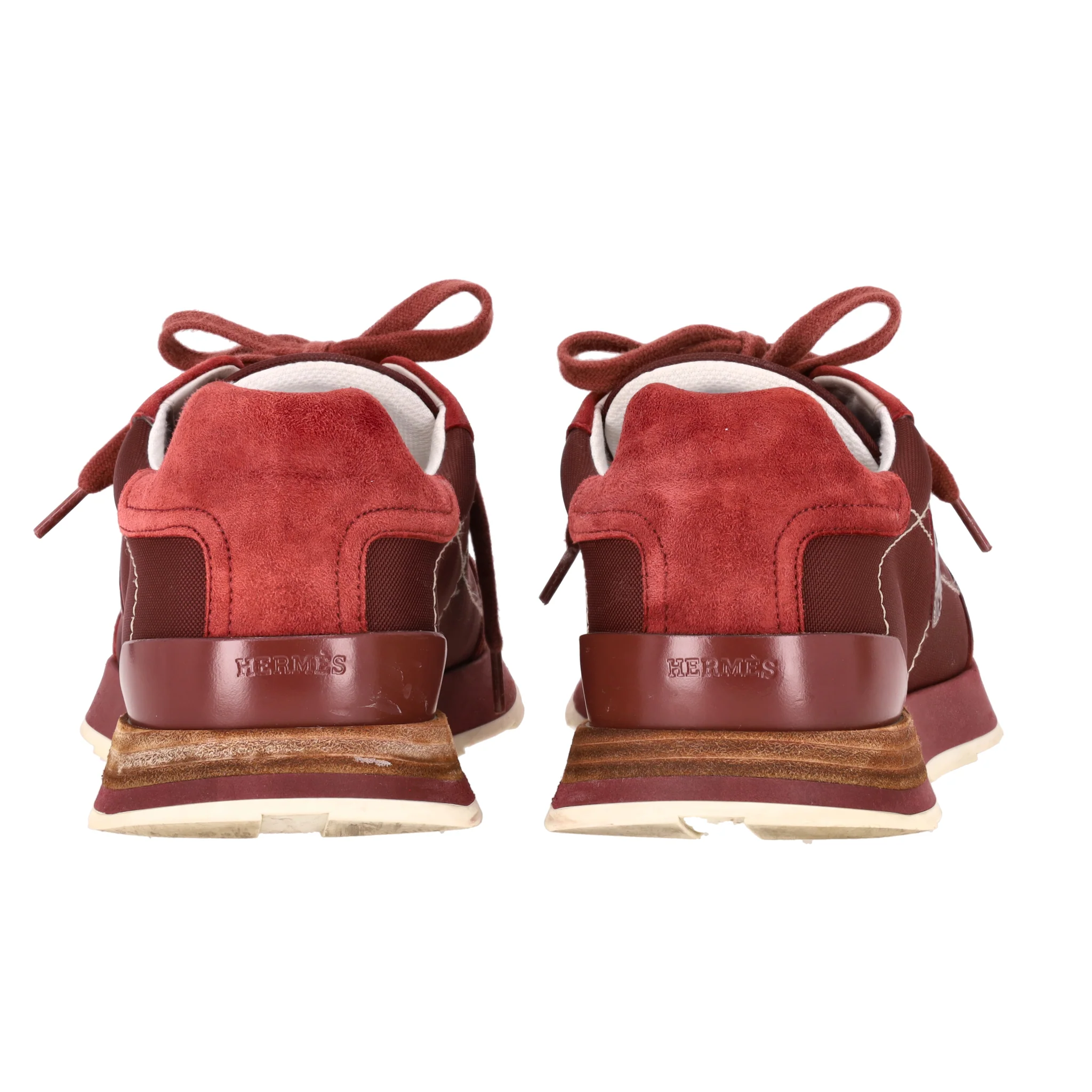 Hermes Suede Drive Sneakers With A Logo Badge. Size 39 - Image 3