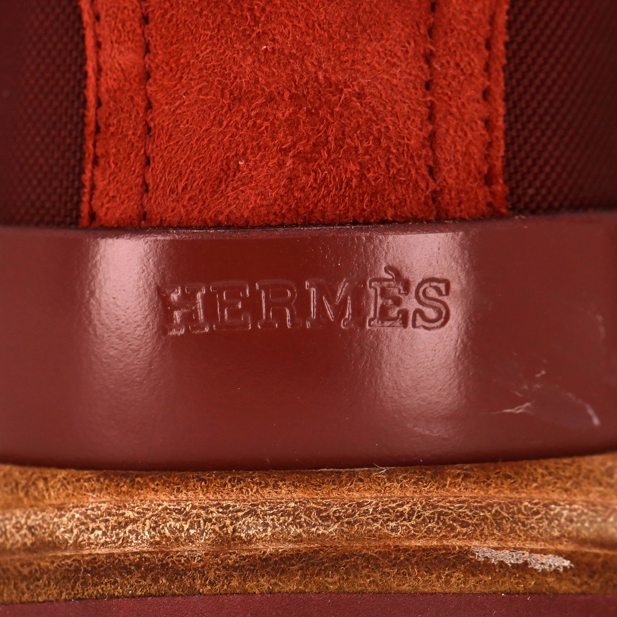 Hermes Suede Drive Sneakers With A Logo Badge. Size 39 - Image 8