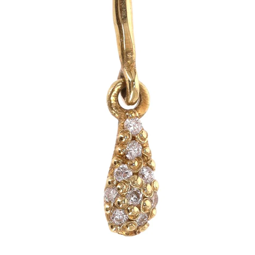 Ileana Makri 18k Gold Diamond & Sapphire Single Ear Climber - Image 4