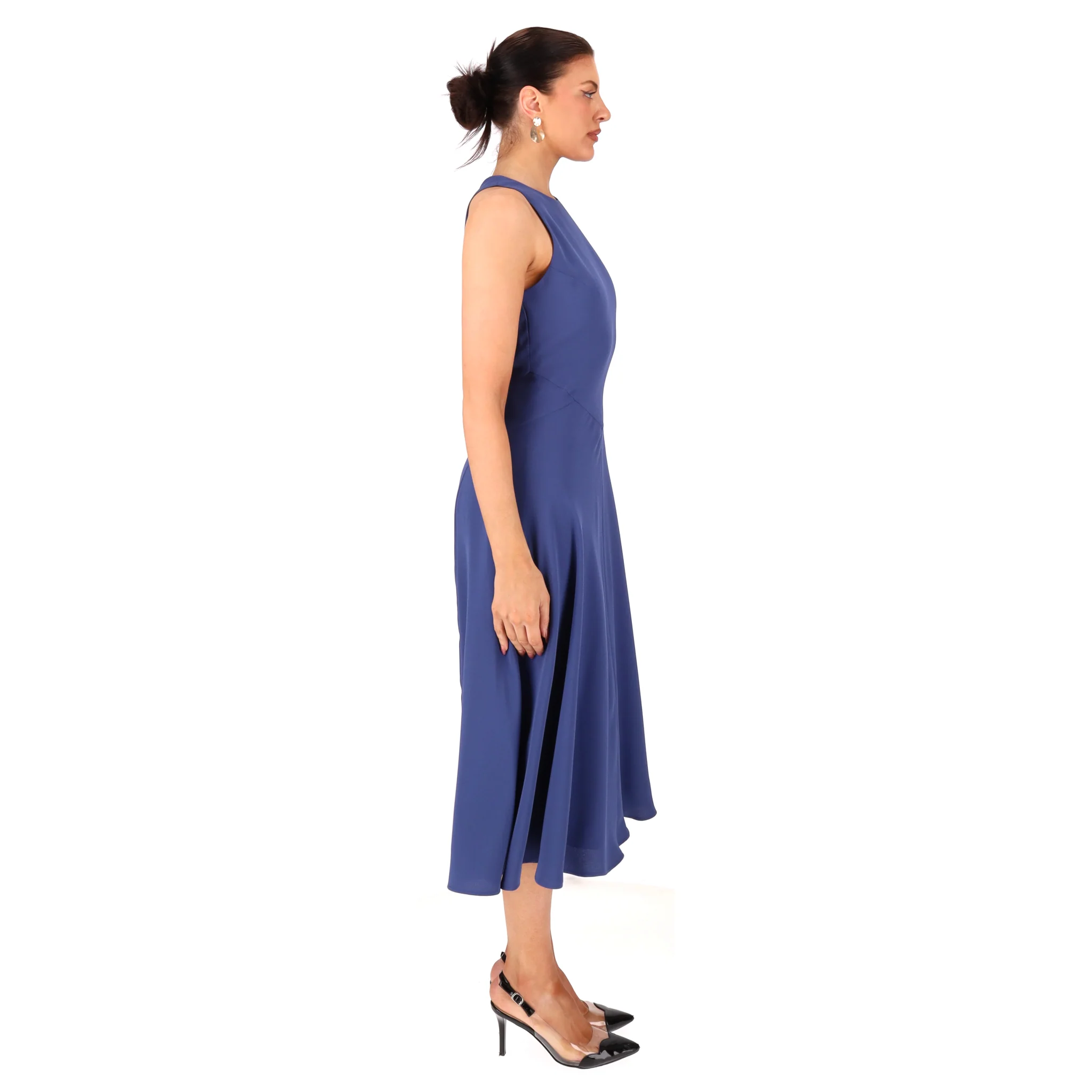 Iris & Ink Fit And Flare Midi Dress. Size 8UK - Image 3