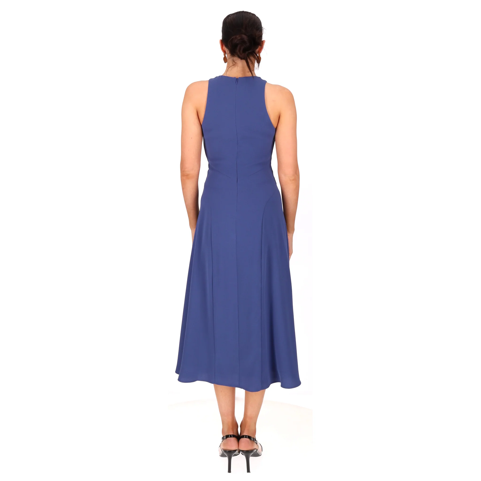 Iris & Ink Fit And Flare Midi Dress. Size 8UK - Image 4