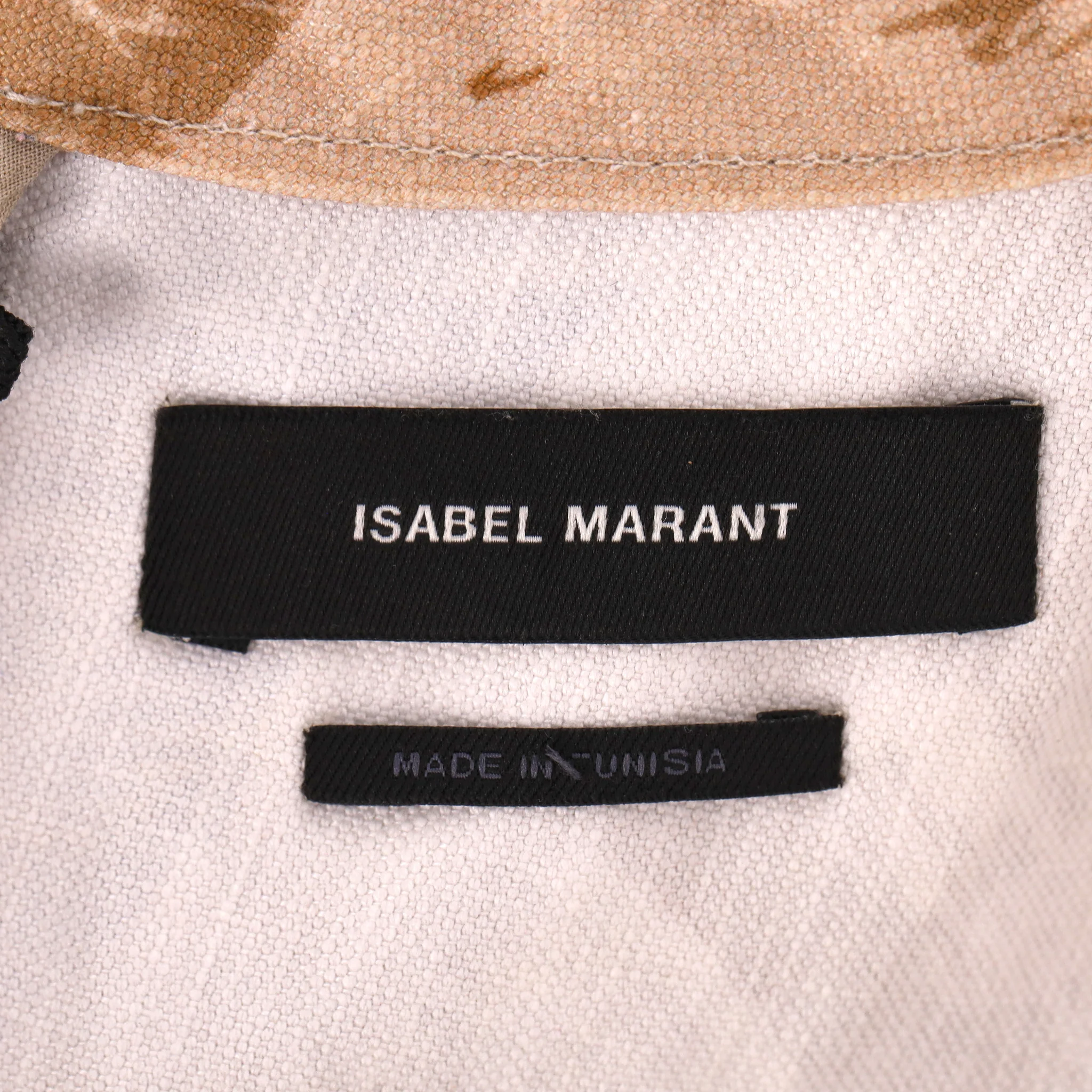 Isabel Marant Cotton-Linen Mini Dress. Size 38FR - Image 8