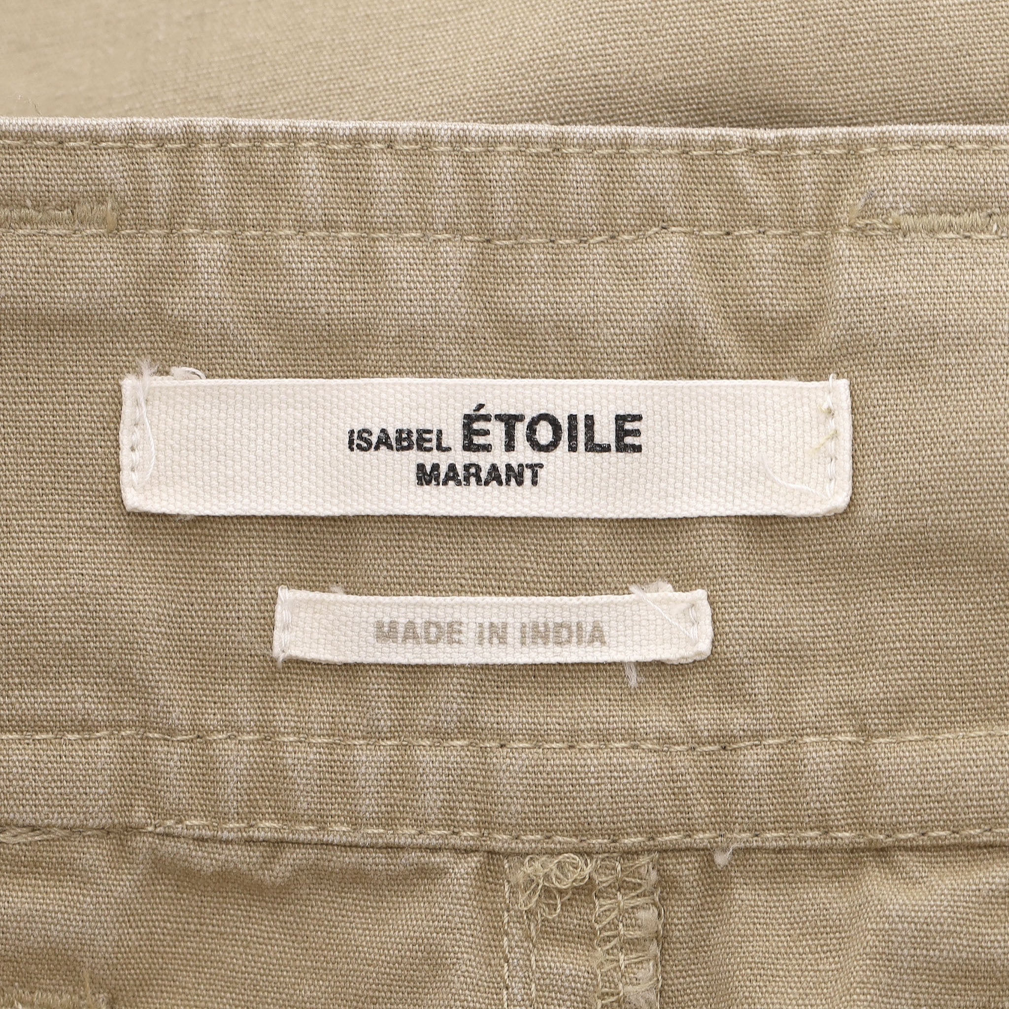 Isabel Marant Etoile Cotton Tapered Trousers With Aztec Woven Belt. Size 34FR - Image 7