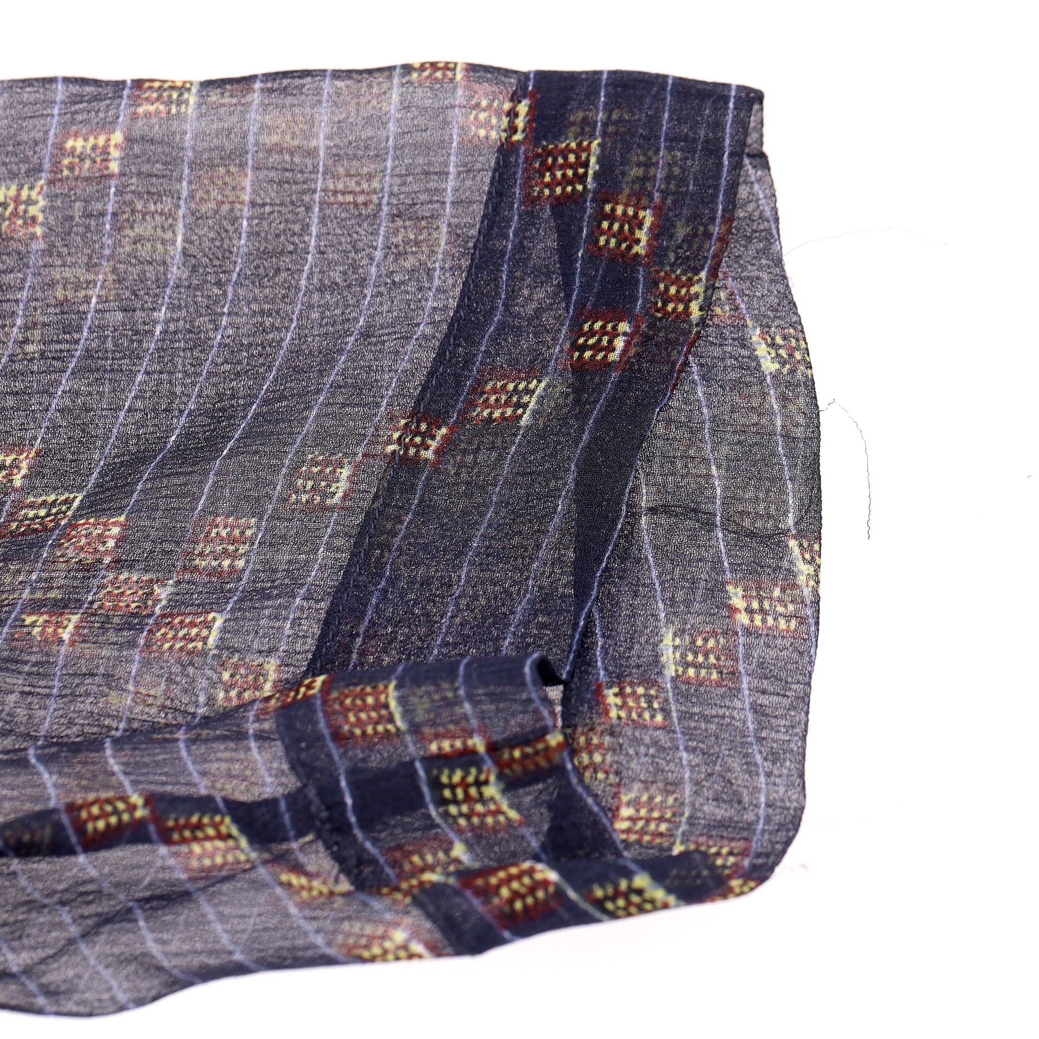 Isabel Marant Etoile Geometric Pattern Silk Dress With Sheer Sleeves. Size 38FR - Image 10