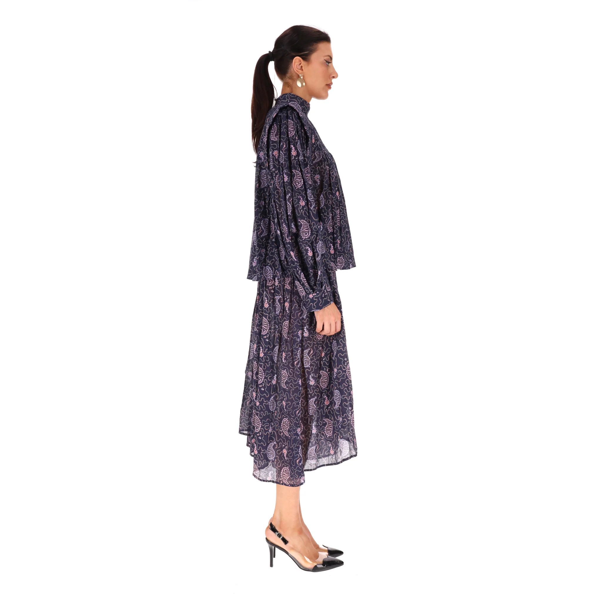 Isabel Marant Etoile Paisley Print Cotton Top & Skirt Two-Piece Set. Size 34/36FR - Image 3