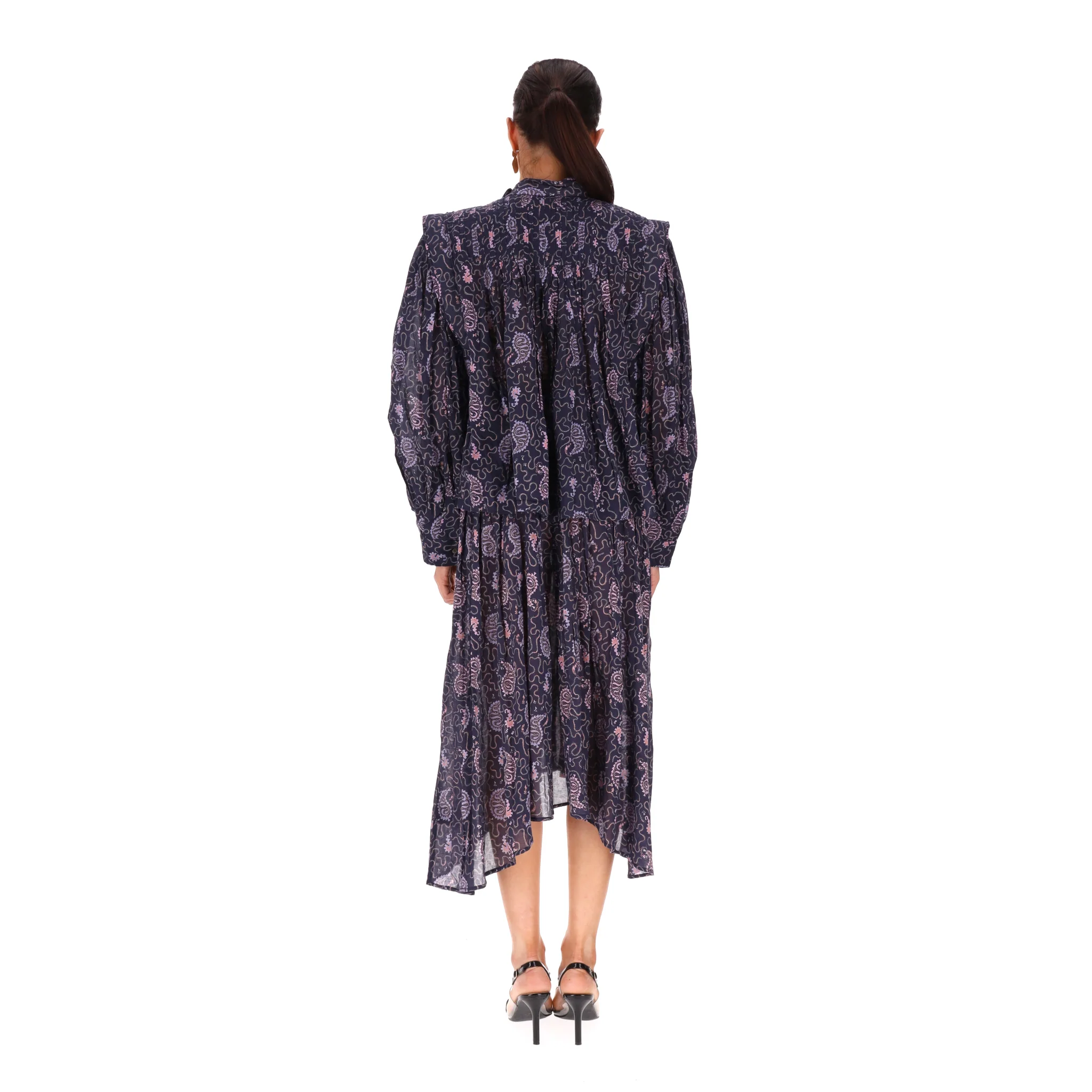 Isabel Marant Etoile Paisley Print Cotton Top & Skirt Two-Piece Set. Size 34/36FR - Image 4