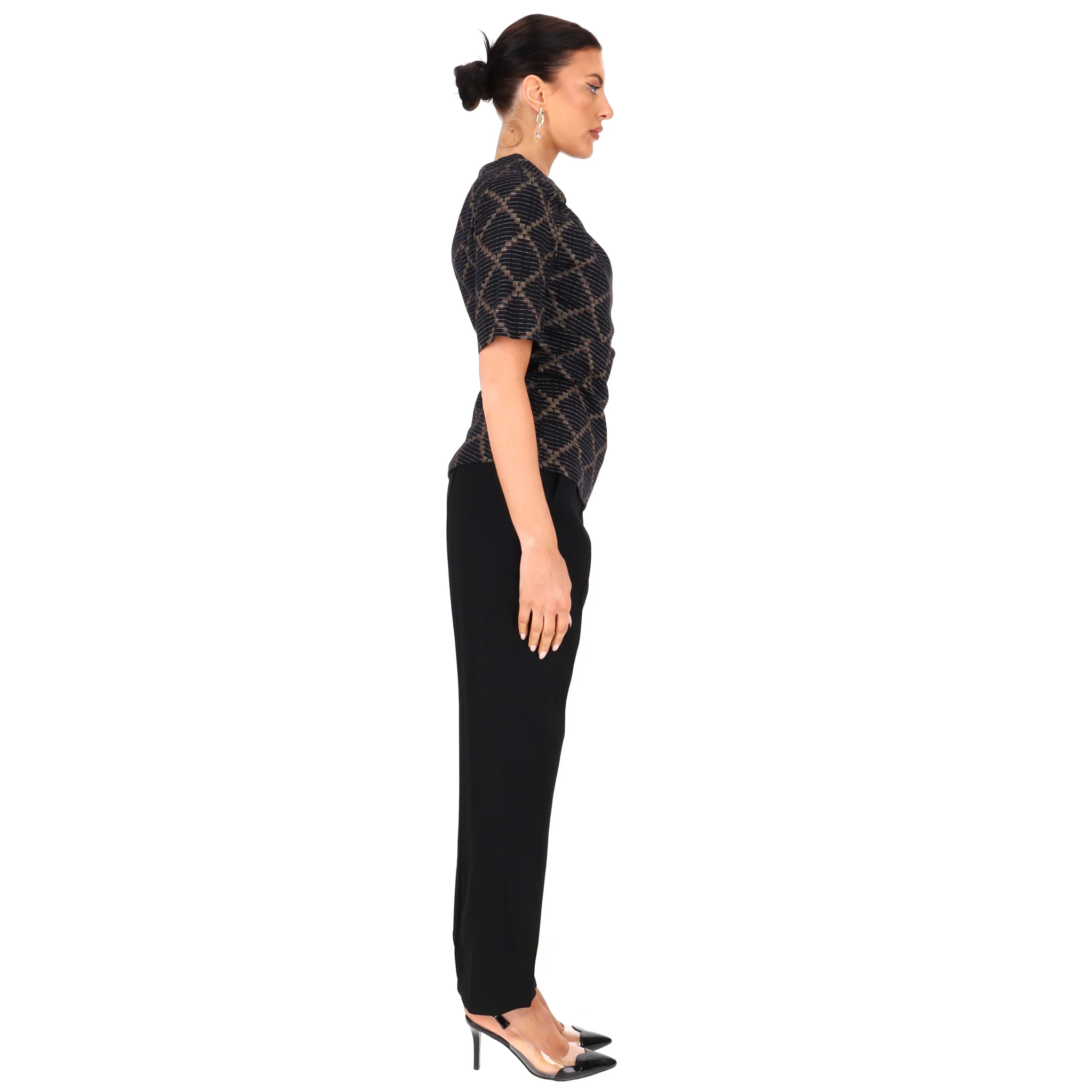 Isabel Marant Etoile Twist Detail Asymmetric Cotton Top. Size 34FR - Image 3