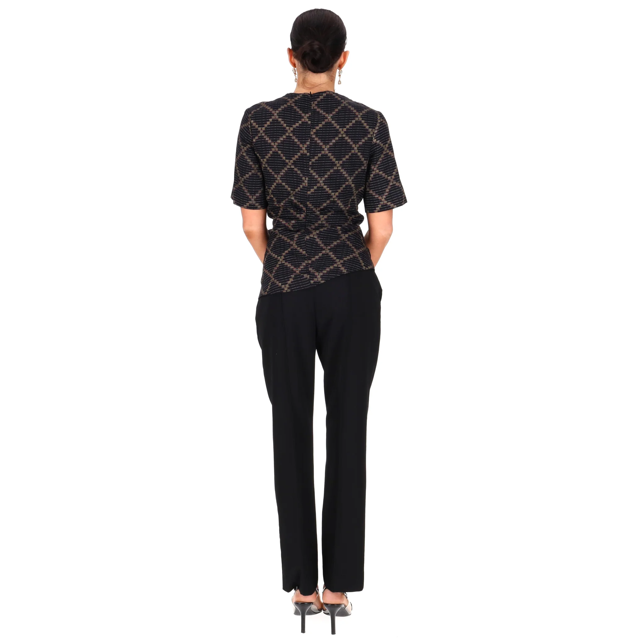Isabel Marant Etoile Twist Detail Asymmetric Cotton Top. Size 34FR - Image 4