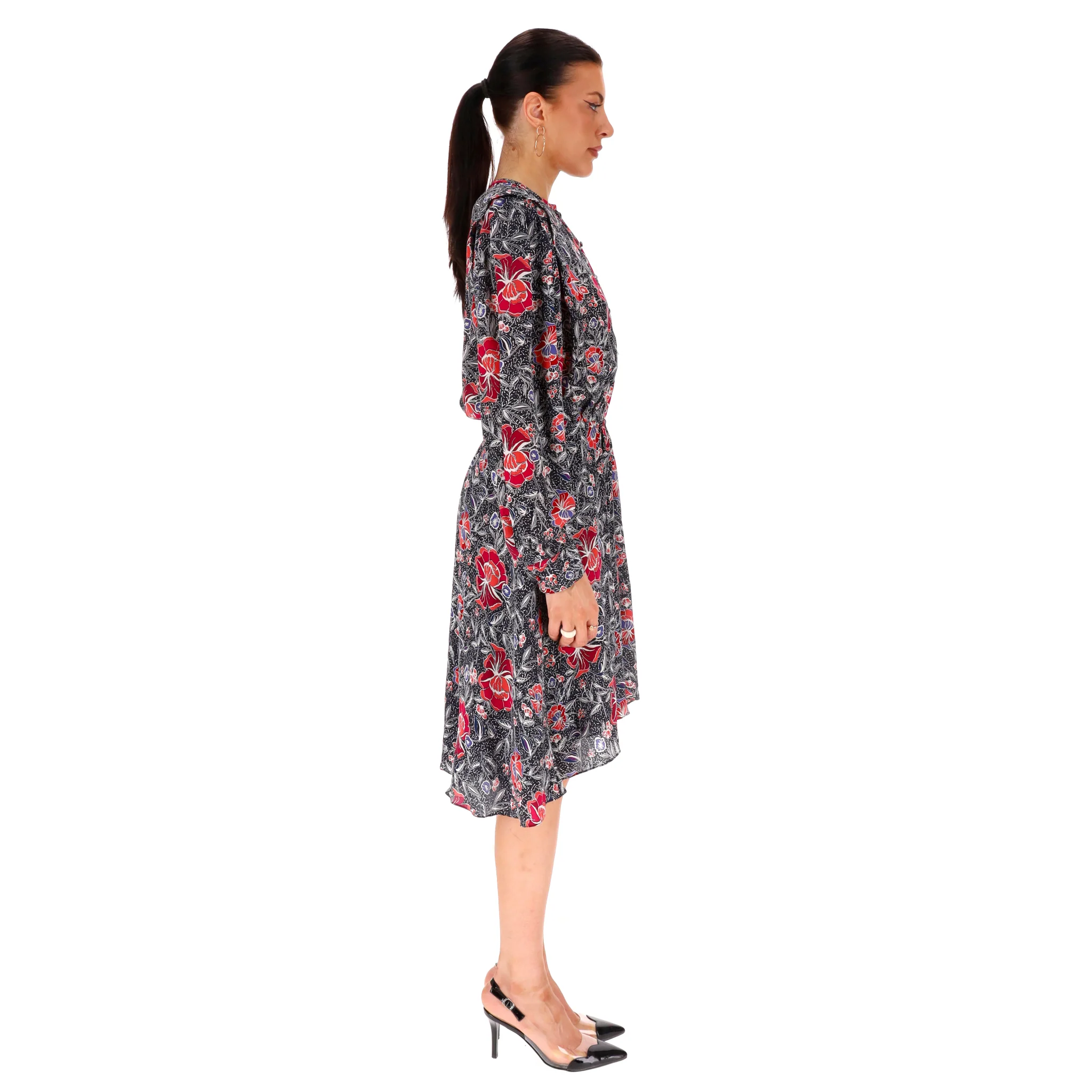 Isabel Marant Floral Silk Dress. Size 38FR - Image 3