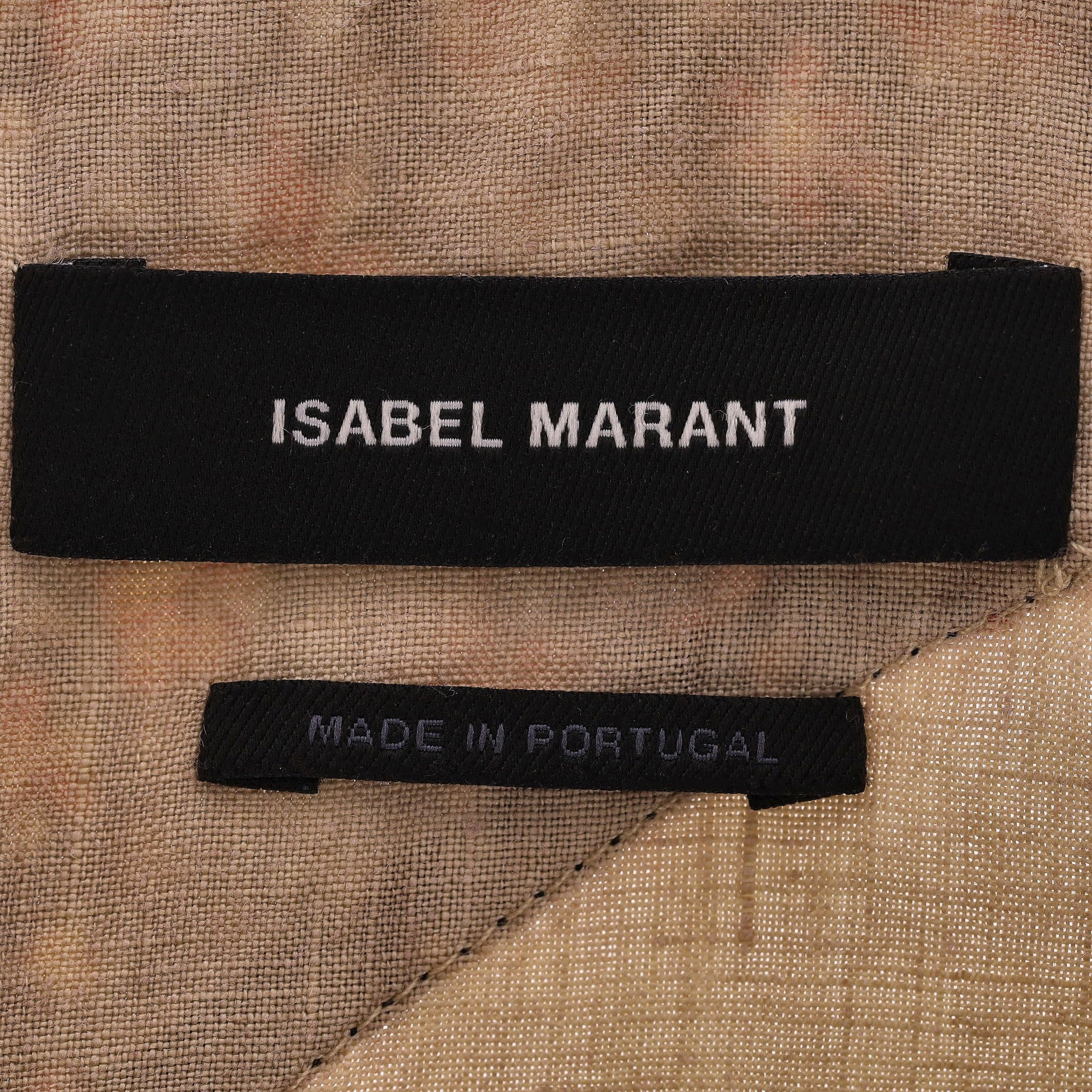 Isabel Marant Linen Top with Floral Trims. Size 34FR - Image 6