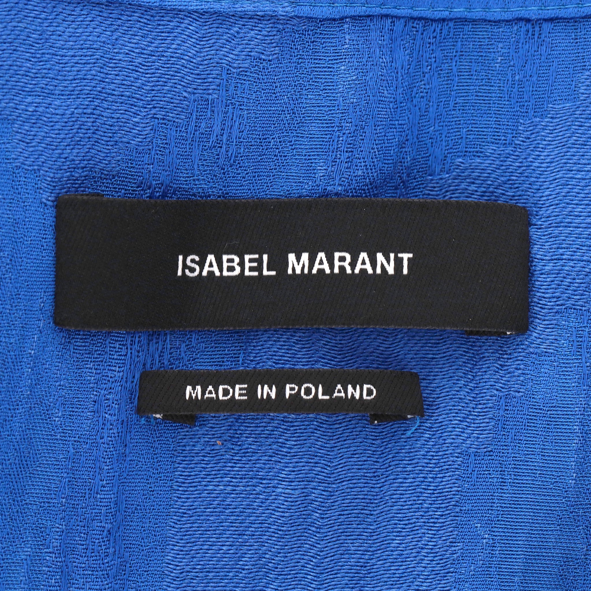 Isabel Marant Satin-Jacquard Wrap Dress. Size 36FR - Image 6