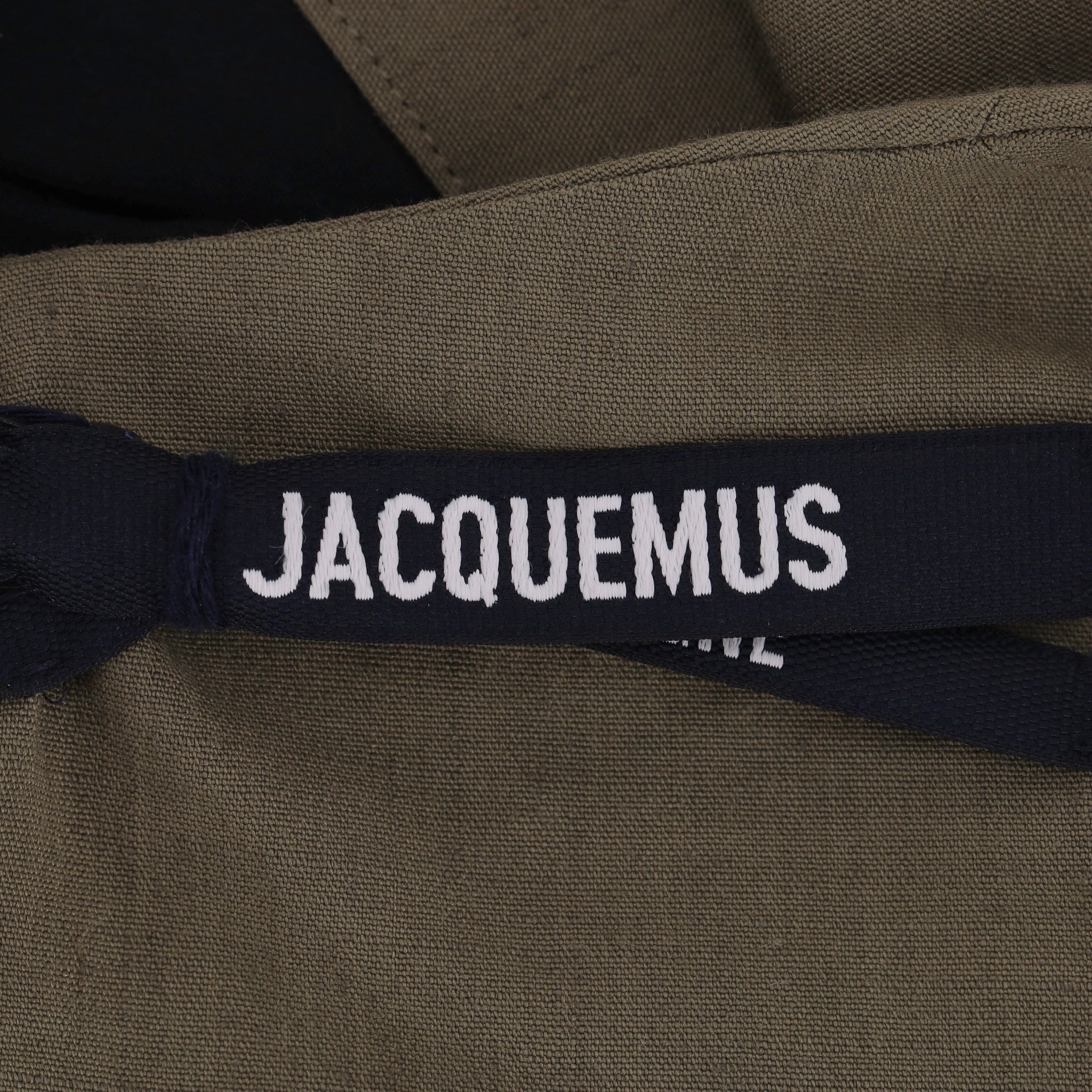 Jacquemus Linen Blend Draped Slubbed-Canvas Mini Dress. Size 40FR - Image 11