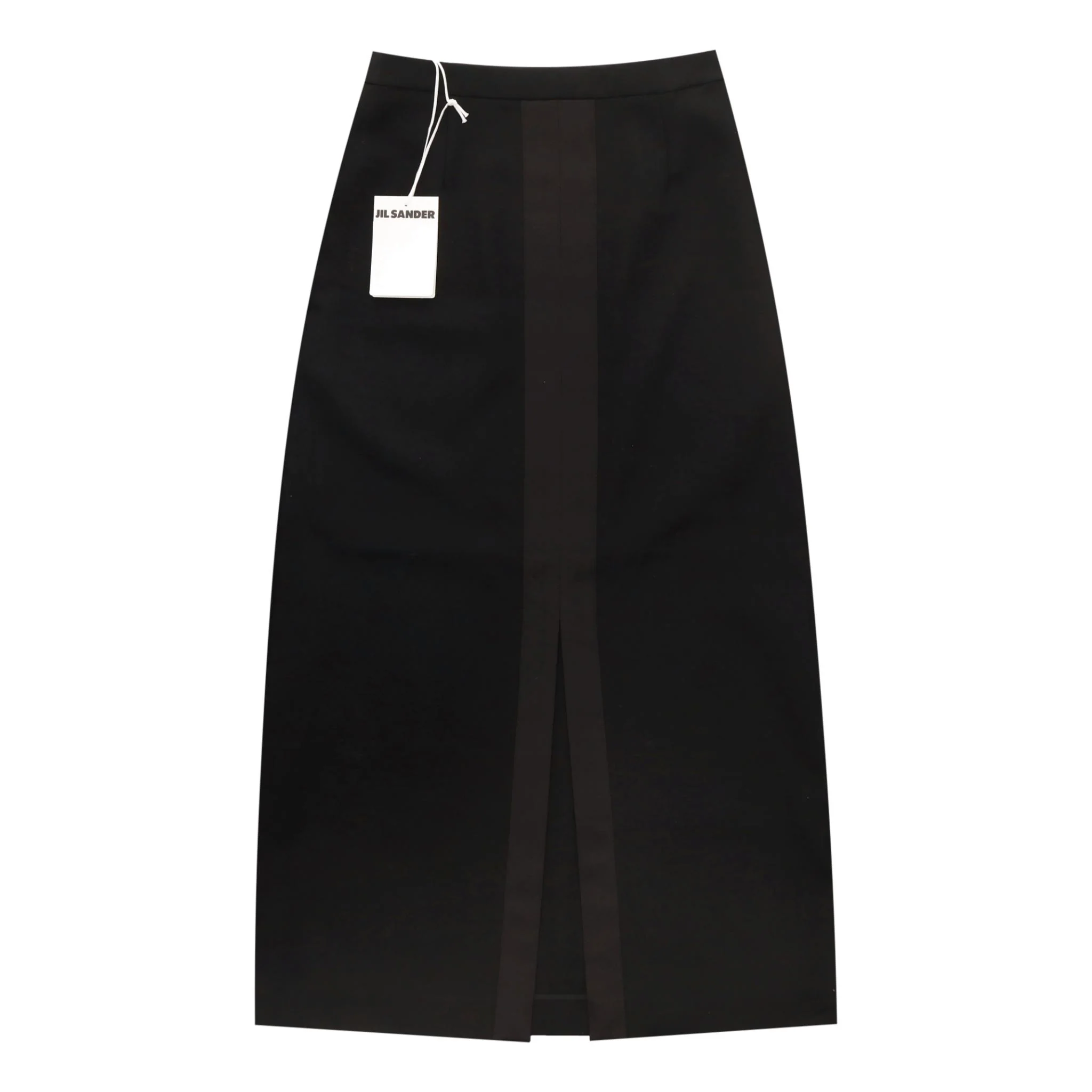 Jil Sander Virgin Wool Front Split Midi Skirt. Size 38FR
