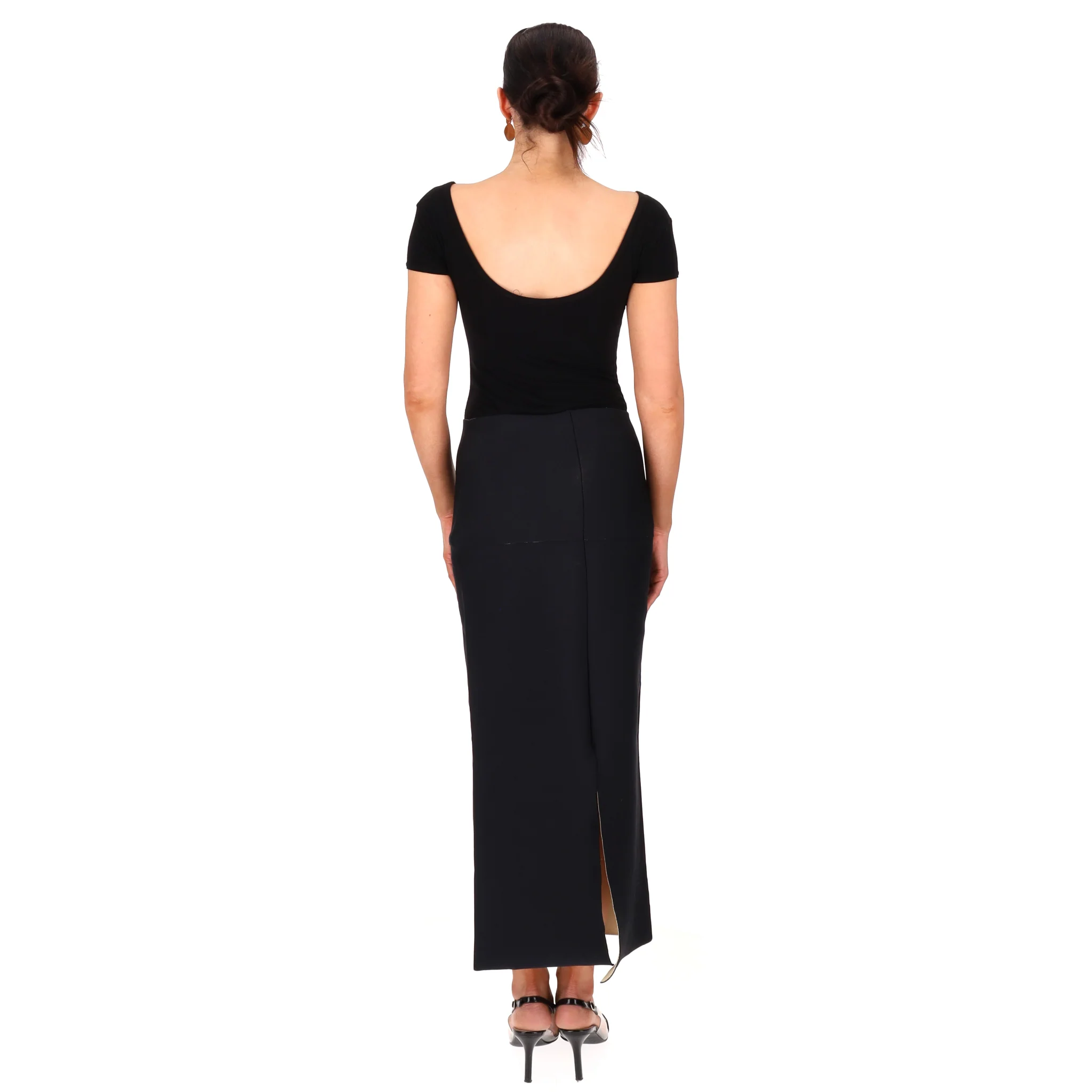 Jil Sander Wool Blend Knitted Midi Skirt. Size S - Image 4