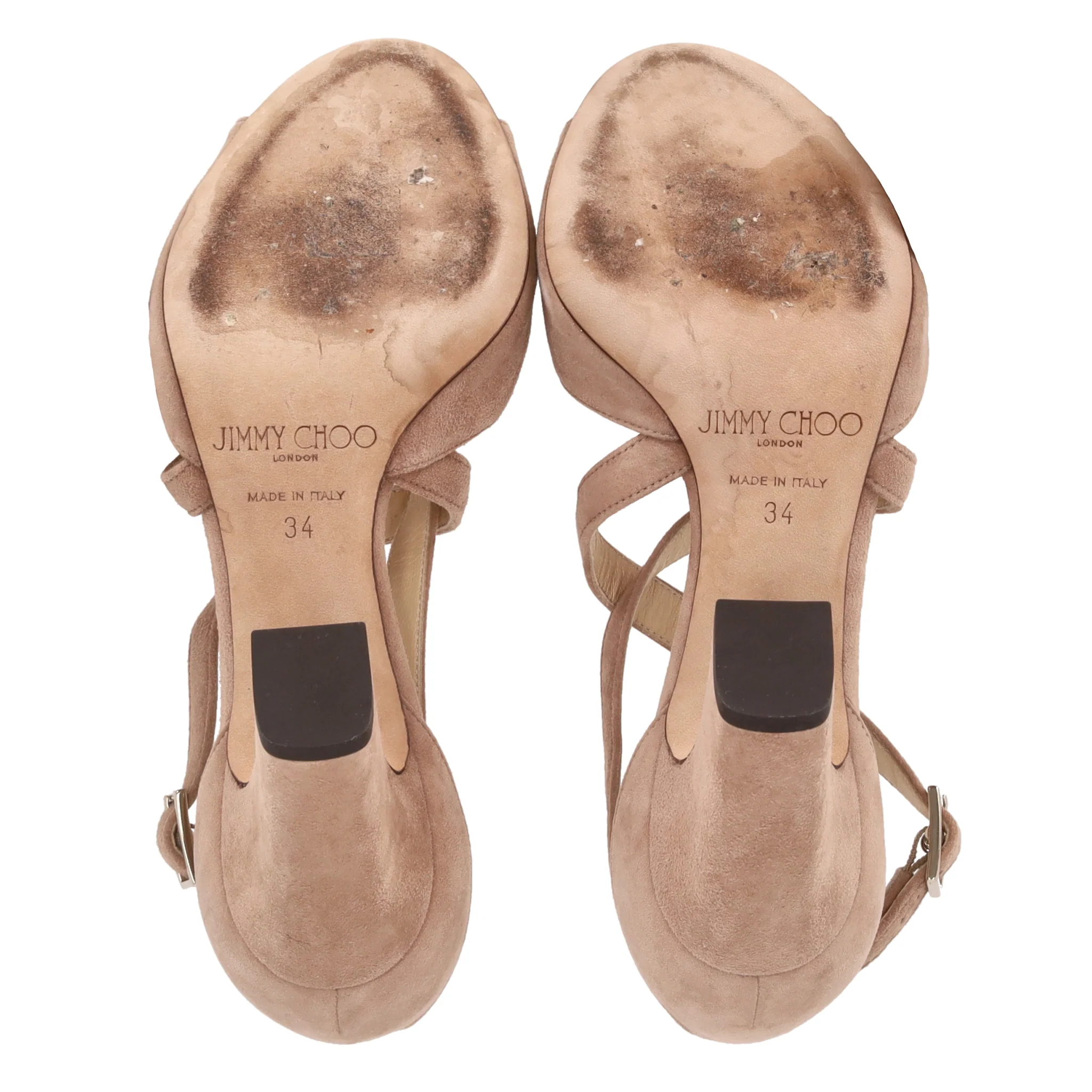 Jimmy Choo Carrie 65 Suede Sandals. Size 34 - Image 6