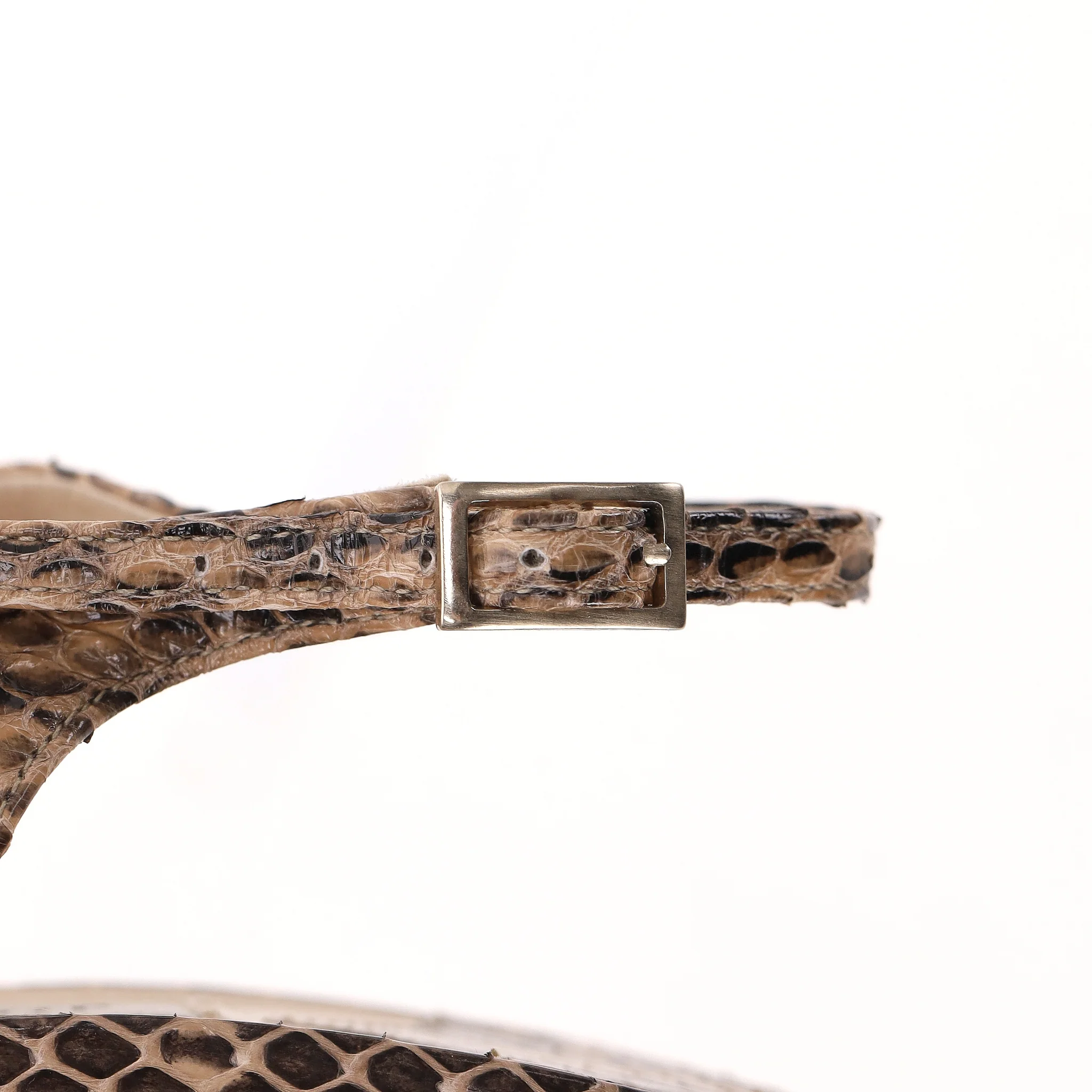 Jimmy Choo Nova Snakeskin Peep-Toe Pumps. Size 40.5 - Image 8