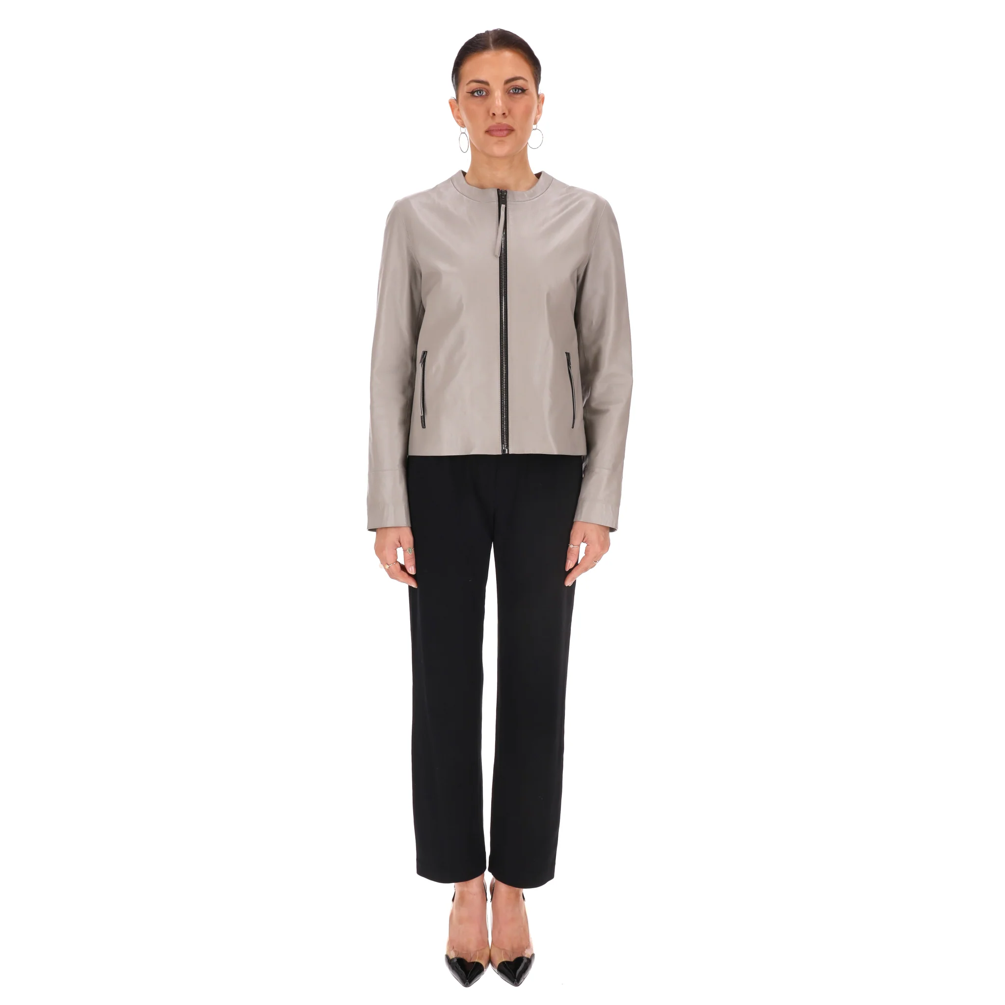 Joseph Matt Alya Nappa Leather Jacket. Size 38FR - Image 2