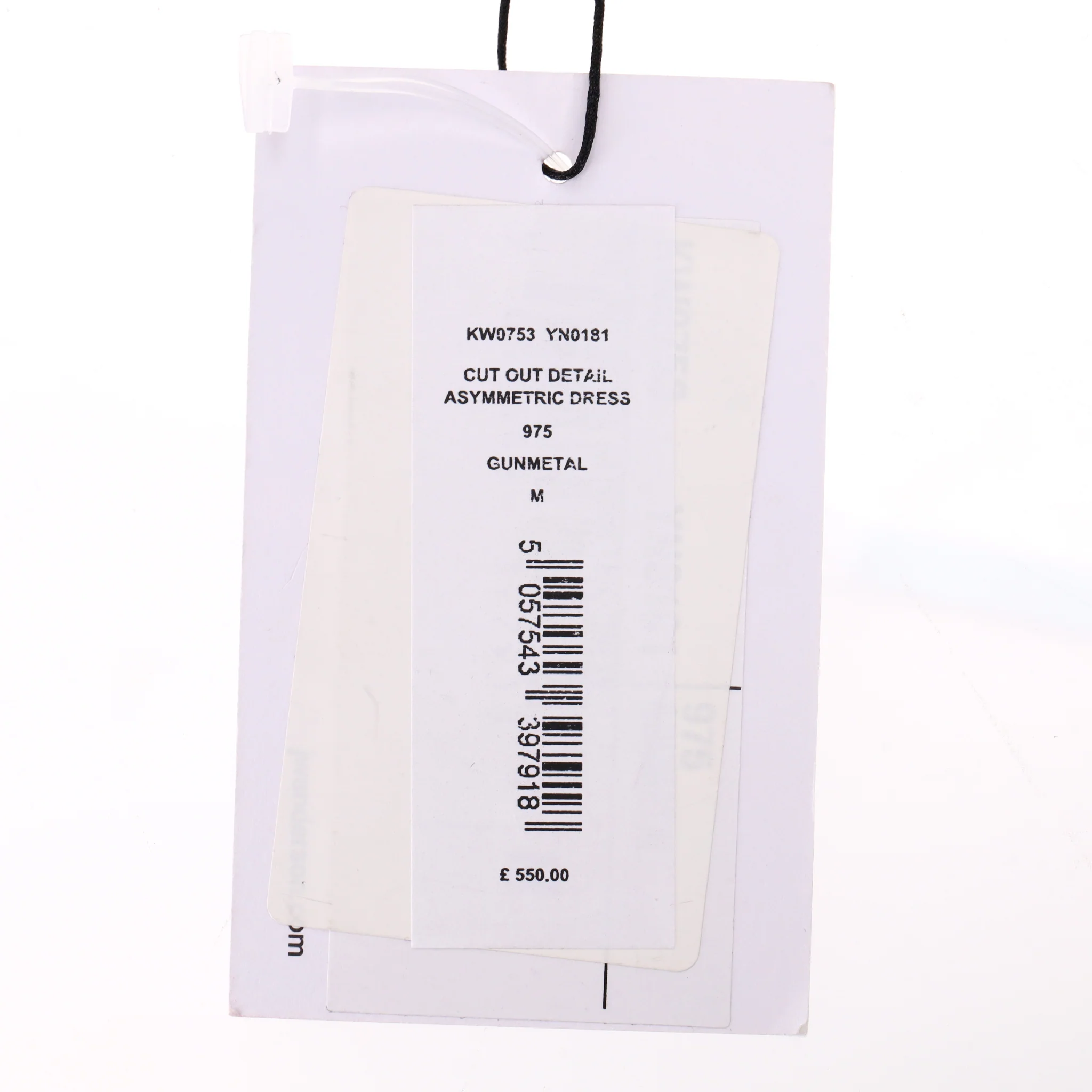 JW Anderson Cut-Out Detail Metallic Asymmetric Dress. Size M - Image 5