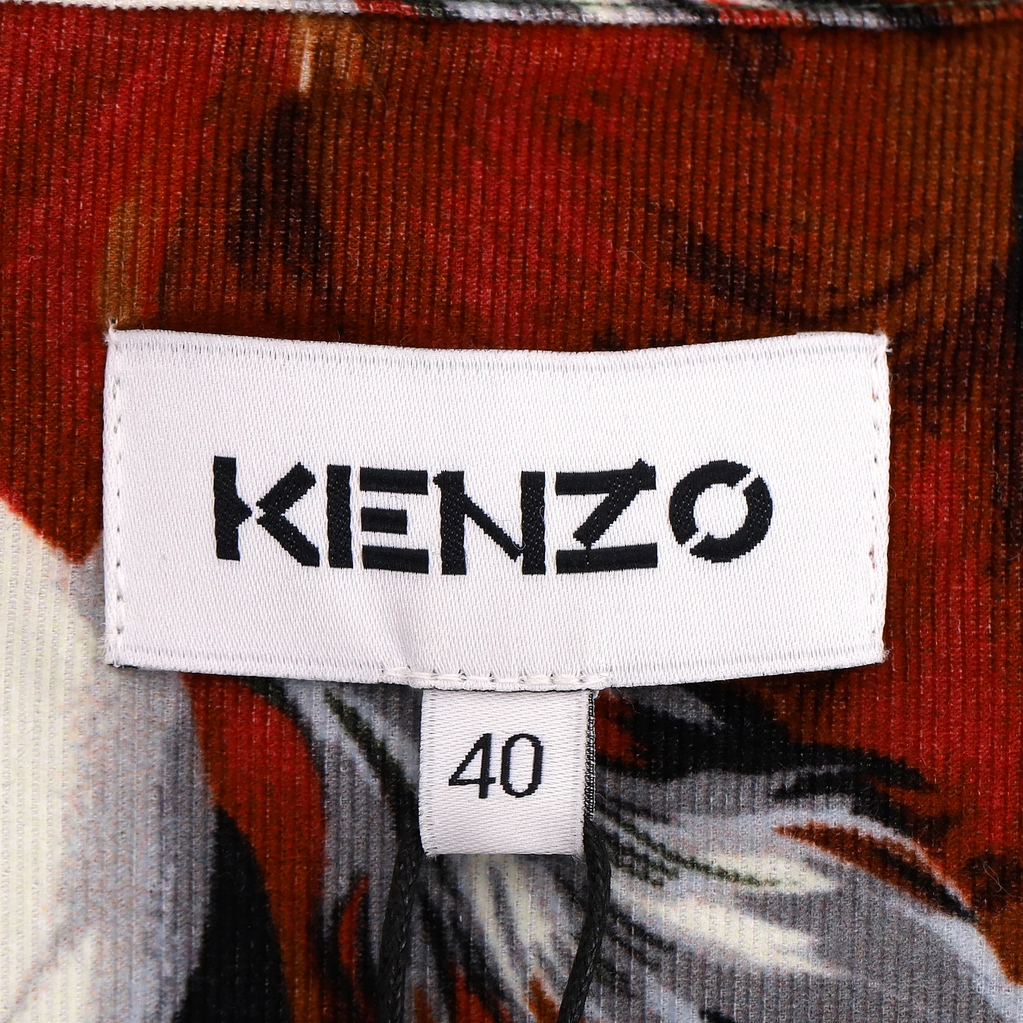 Kenzo Horse Print Cotton Shirt Jacket. Size 40FR - Image 8