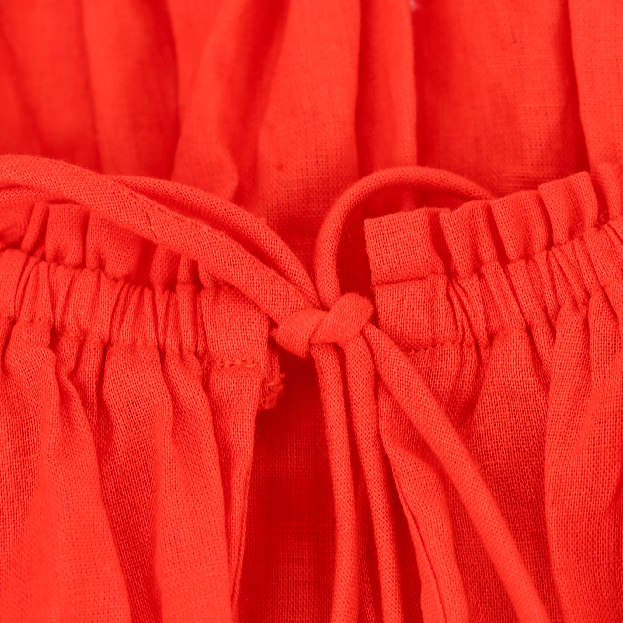 Kitri Linen & Cotton Blend Midi Dress With Balloon Sleeves. Size 12UK - Image 7