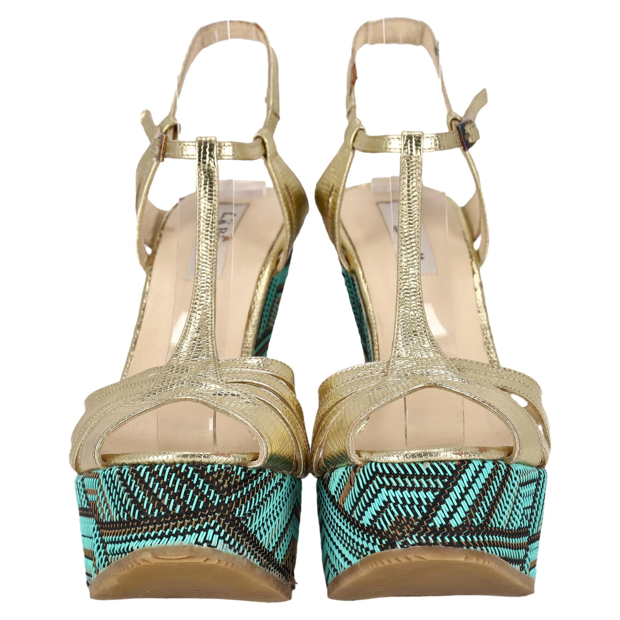 L.K. Bennett 'Lydia' Sandals With A Woven Wedge Heel. Size 39 - Image 2