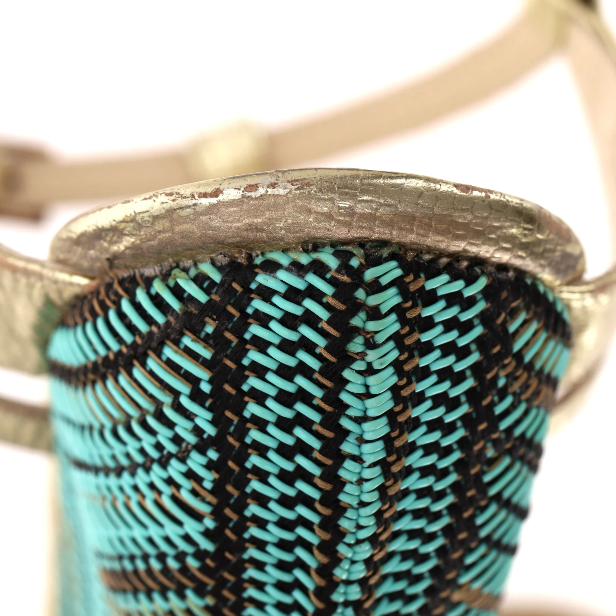 L.K. Bennett 'Lydia' Sandals With A Woven Wedge Heel. Size 39 - Image 8