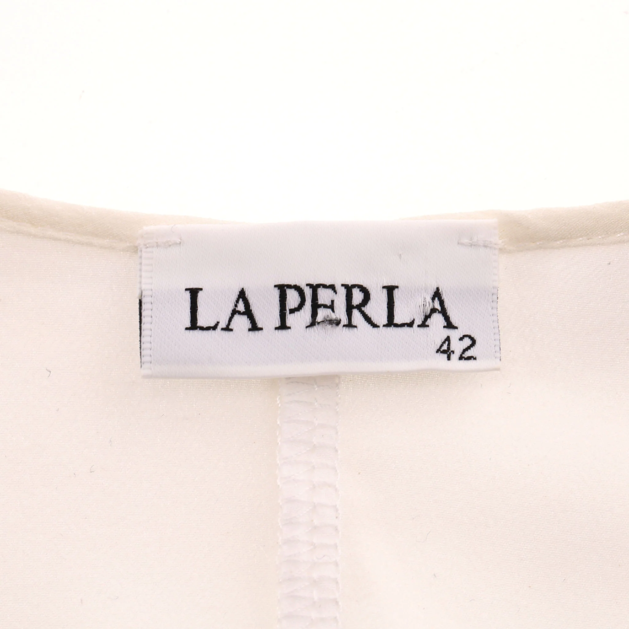 La Perla Lace-Embroidered Silk Maxi Dress. Size 38FR - Image 6