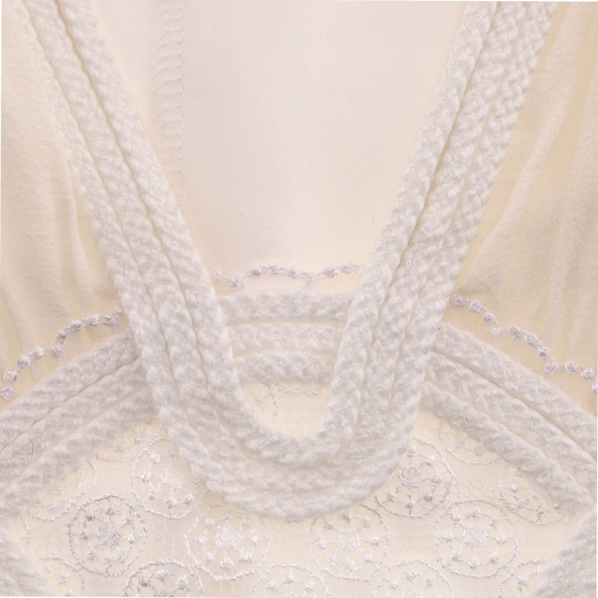 La Perla Lace-Embroidered Silk Maxi Dress. Size 38FR - Image 8