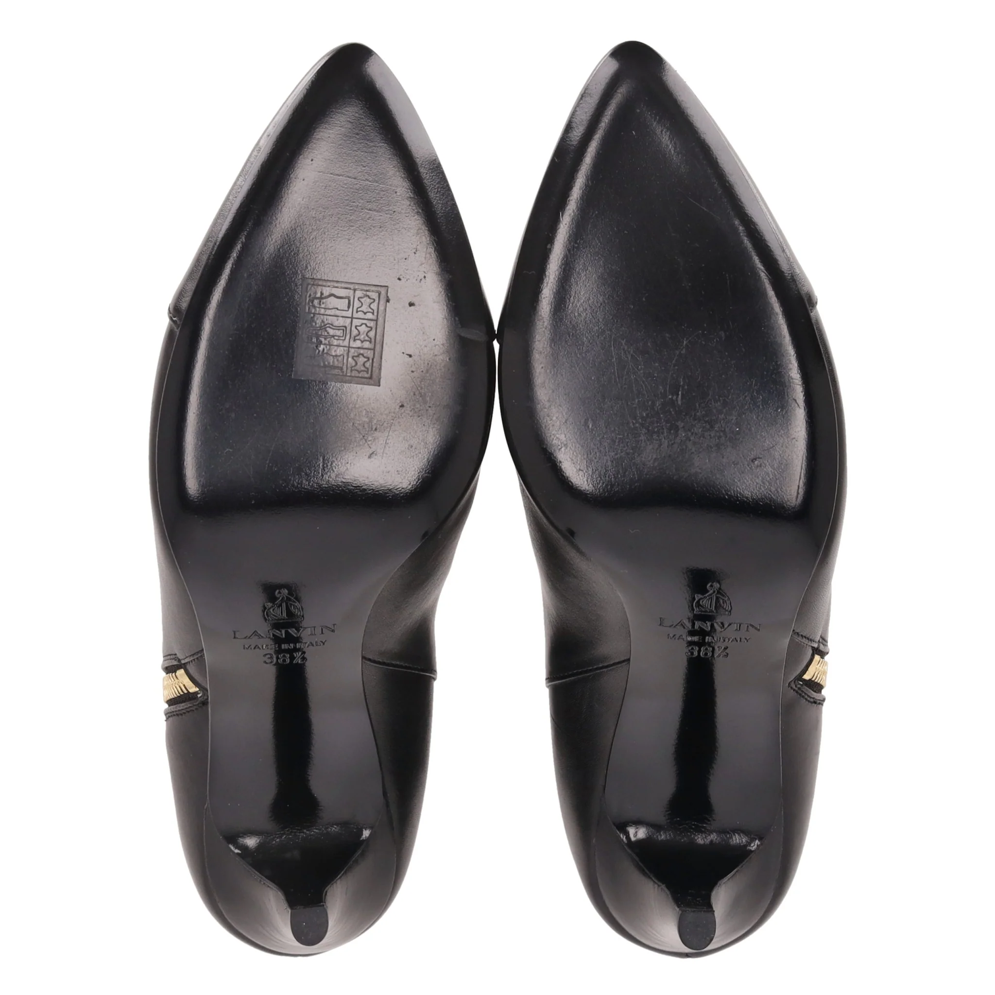 Lanvin Leather Ankle Boots. Size 38.5 - Image 6