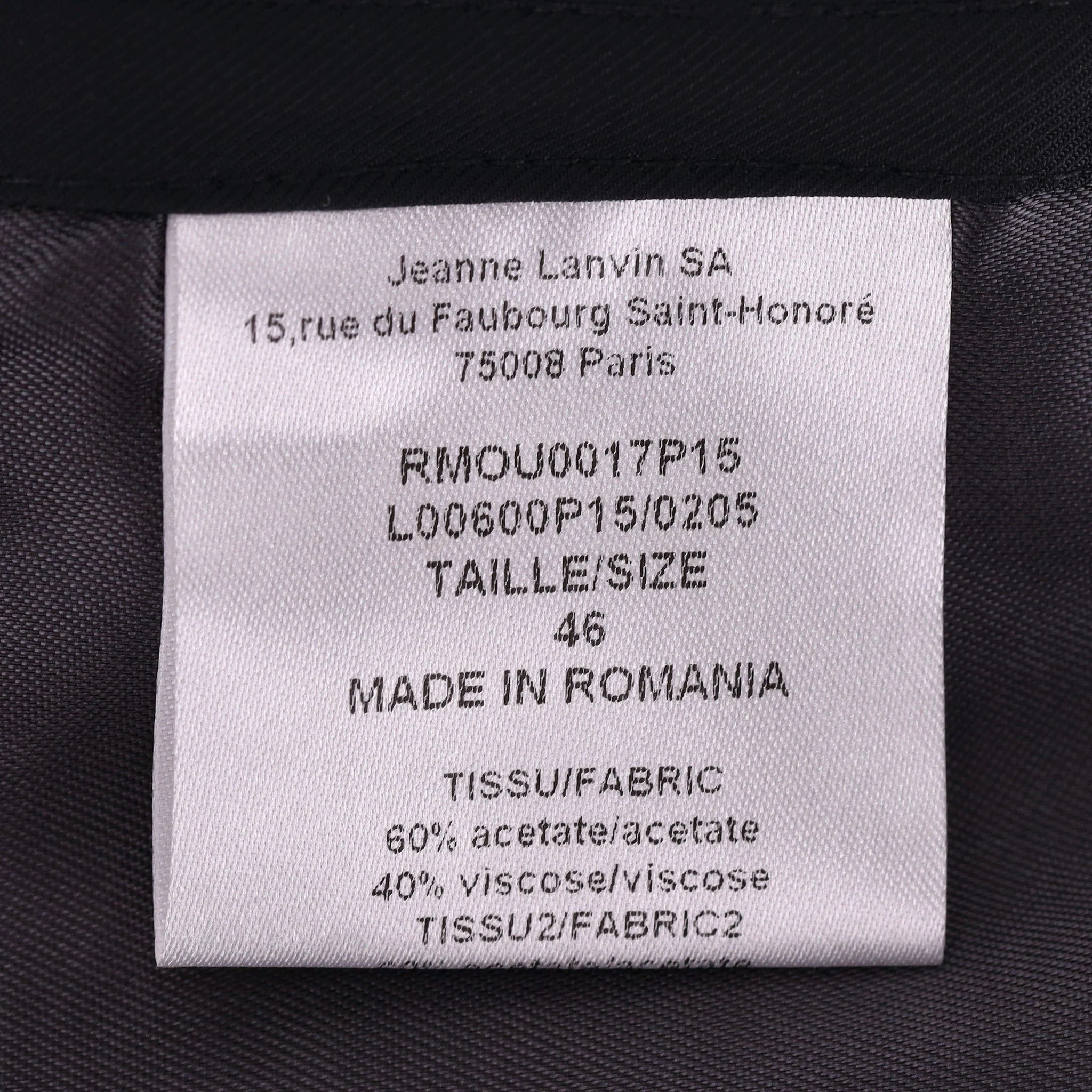 Lanvin Metallic Satin Panelled Bomber Jacket. Size 46IT - Image 6