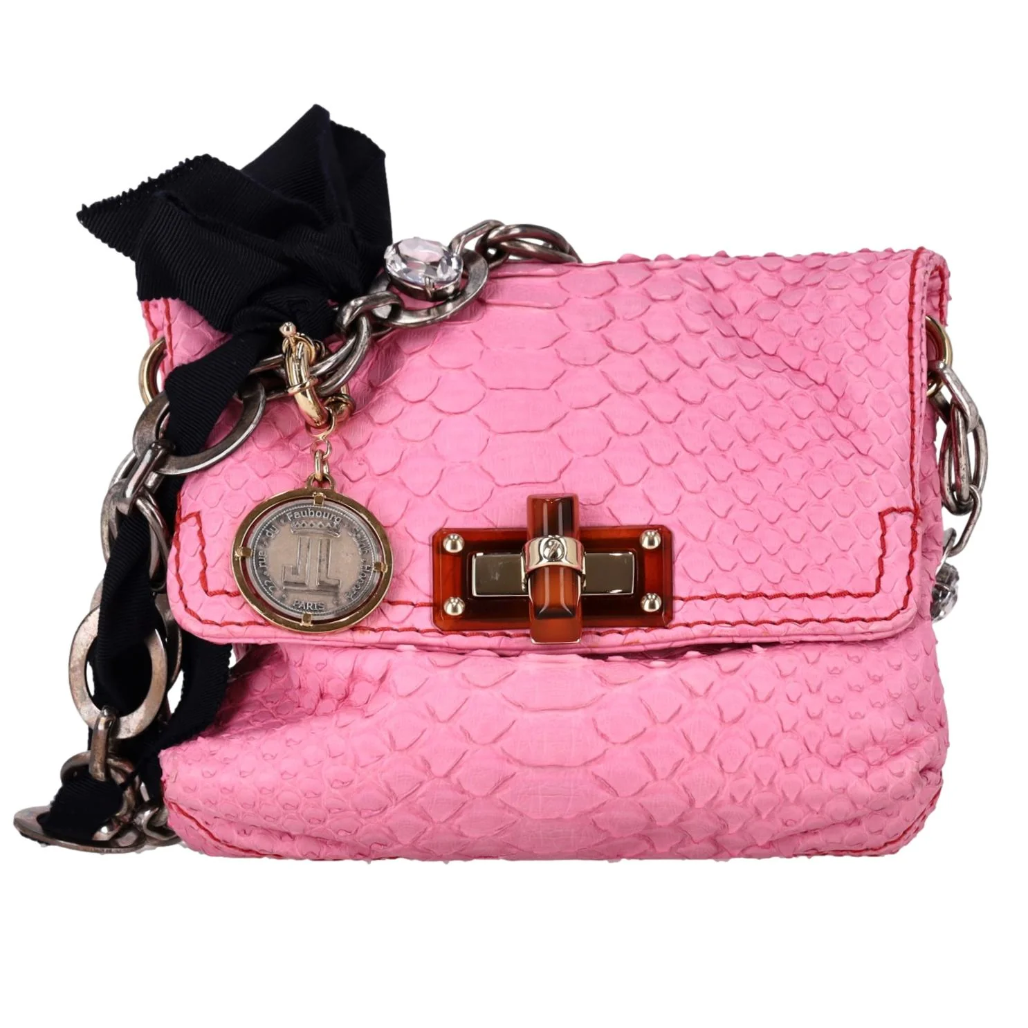 Lanvin Python Skin Mini Happy Bag