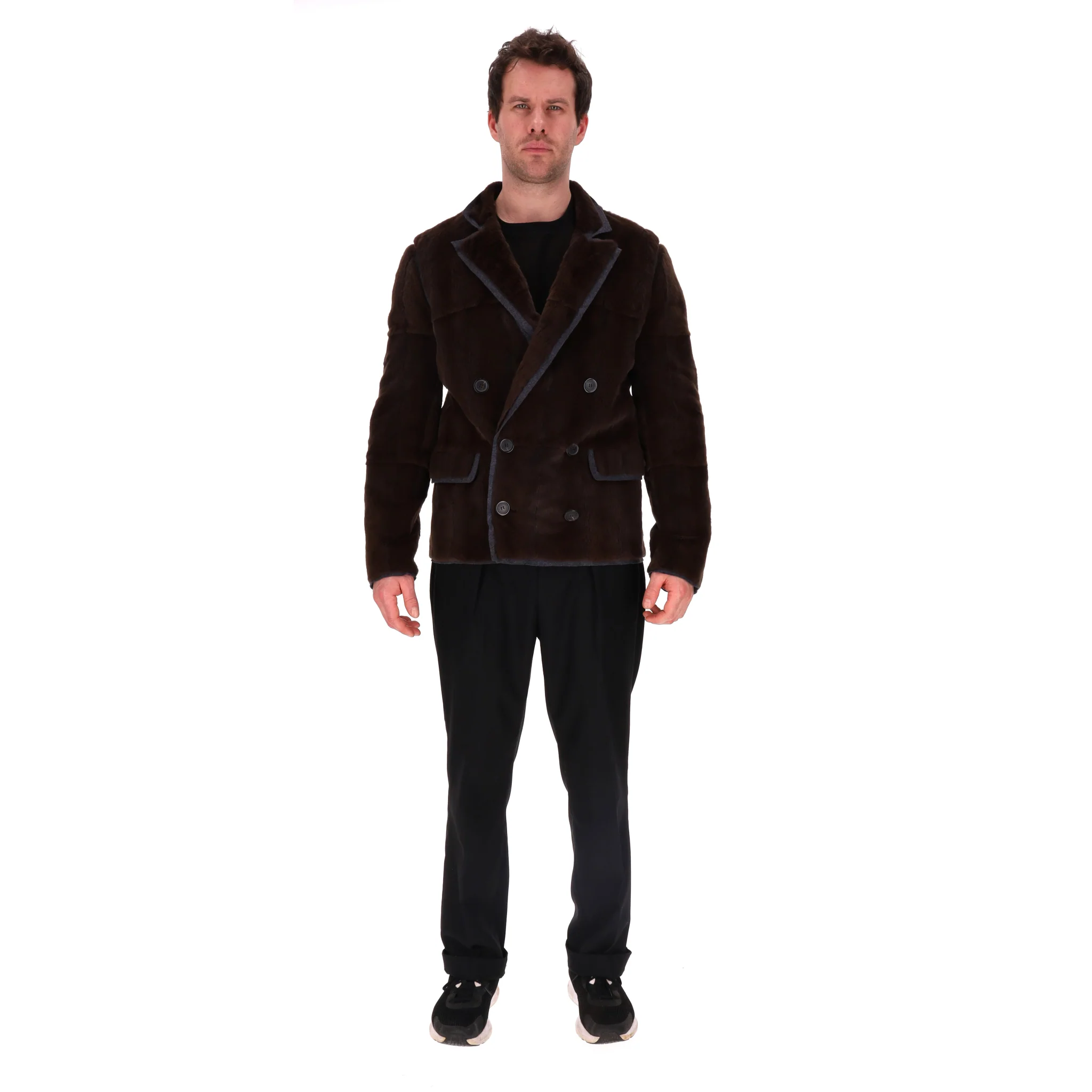 Lanvin Marten Fur Wool Lined Jacket. Size 50EU - Image 2