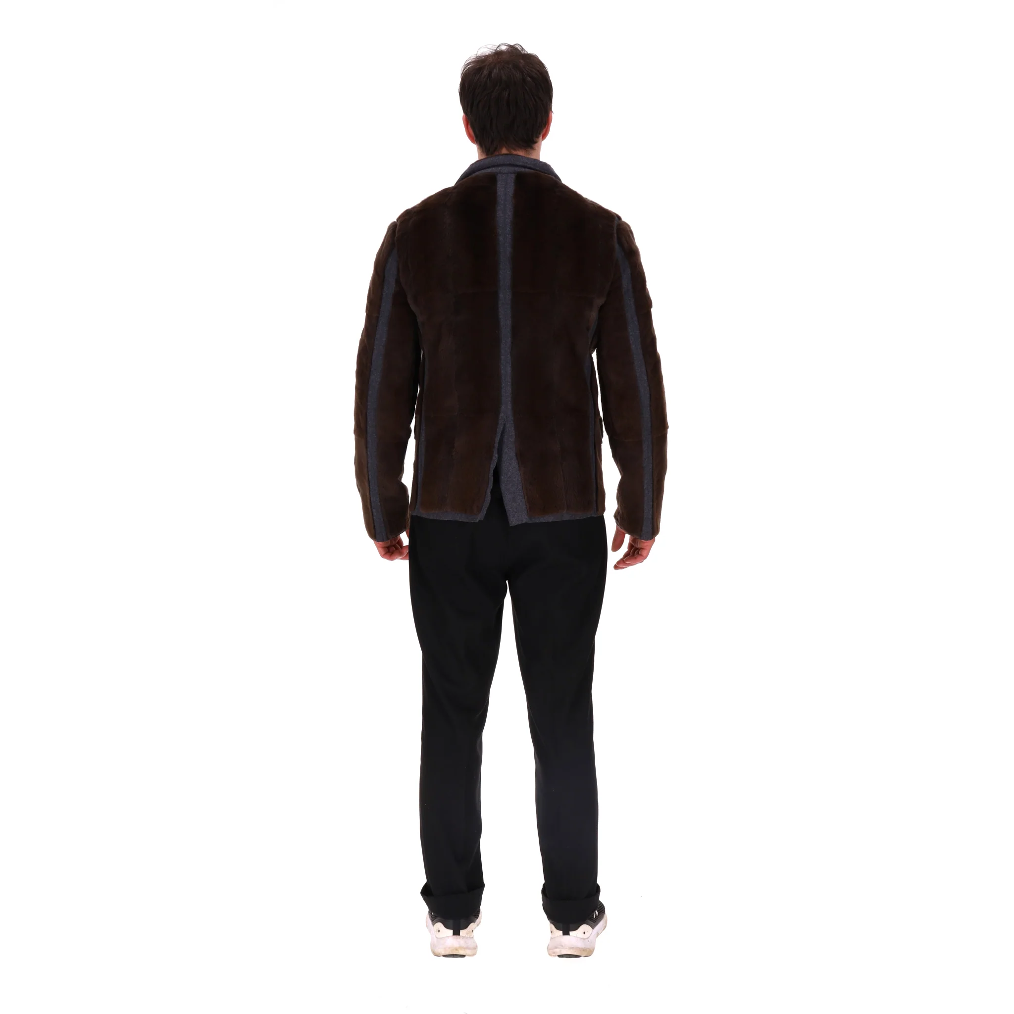 Lanvin Marten Fur Wool Lined Jacket. Size 50EU - Image 4