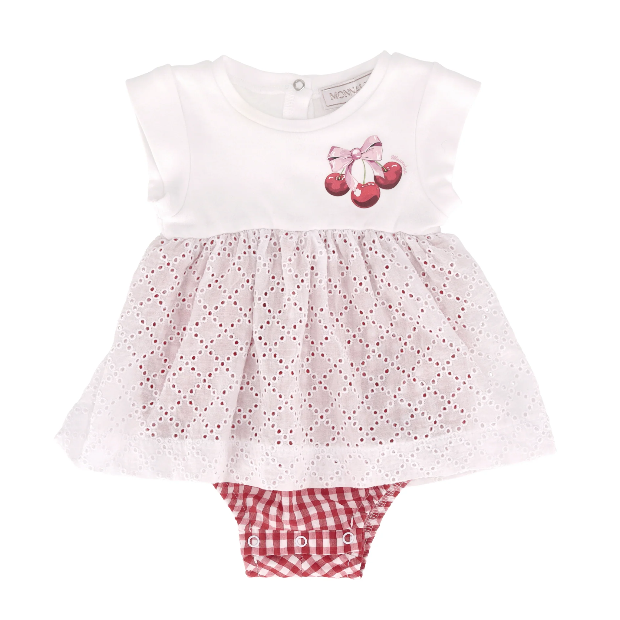 Monnalisa Baby Girl Cotton Romper Dress. Size 3M