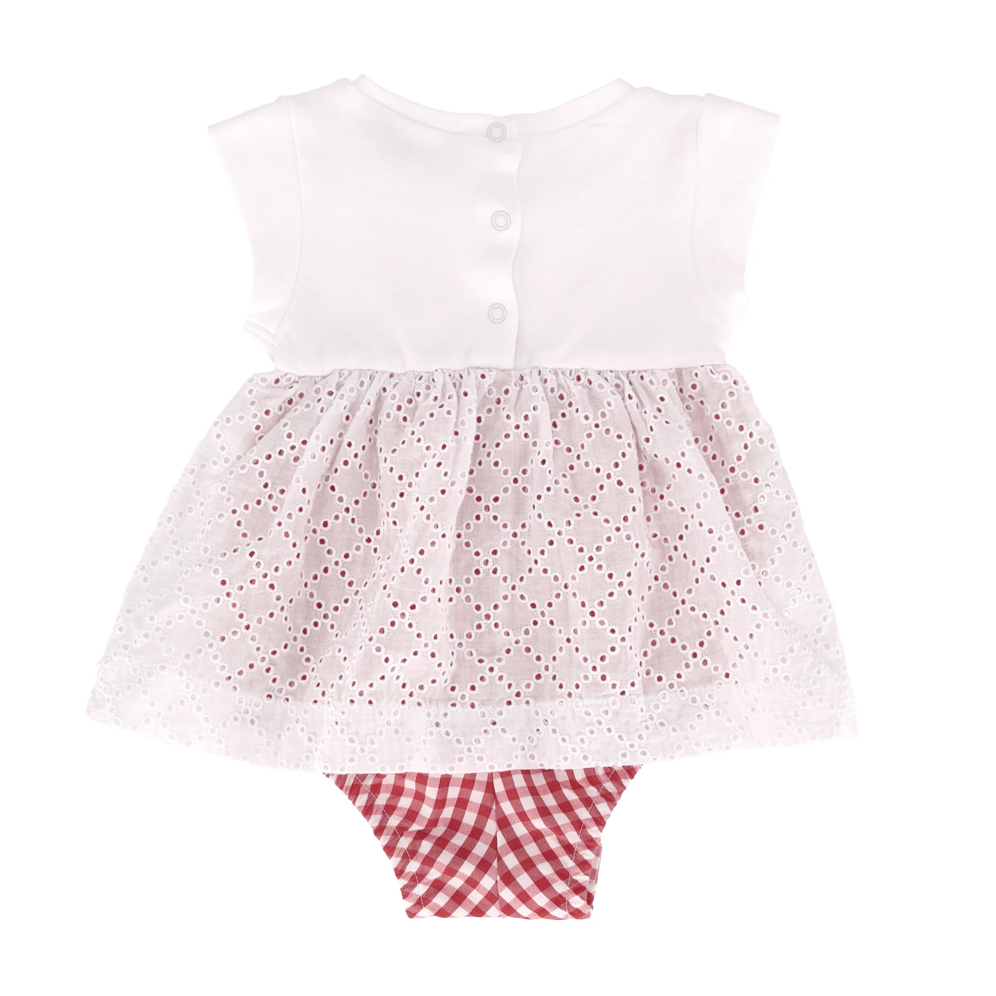 Monnalisa Baby Girl Cotton Romper Dress. Size 3M - Image 2