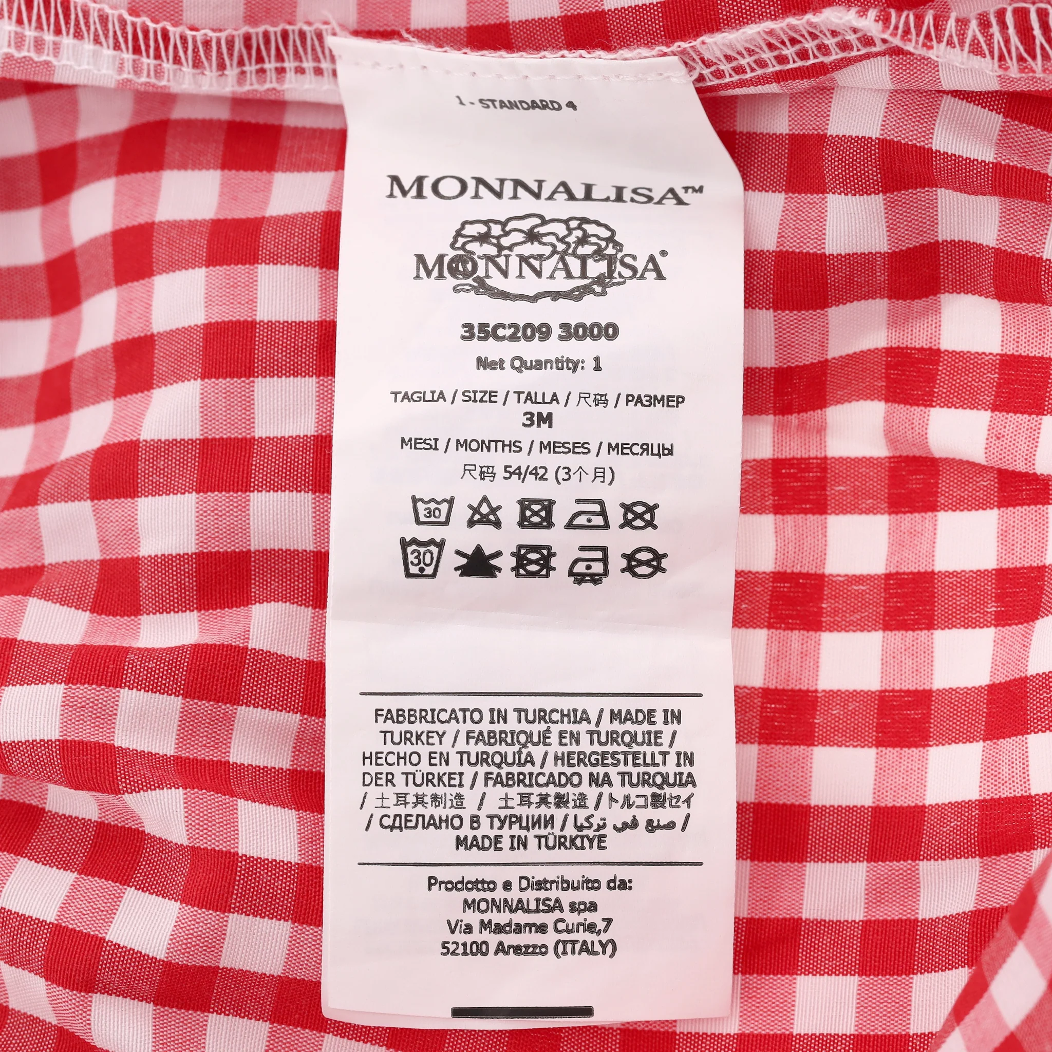 Monnalisa Baby Girl Cotton Romper Dress. Size 3M - Image 6