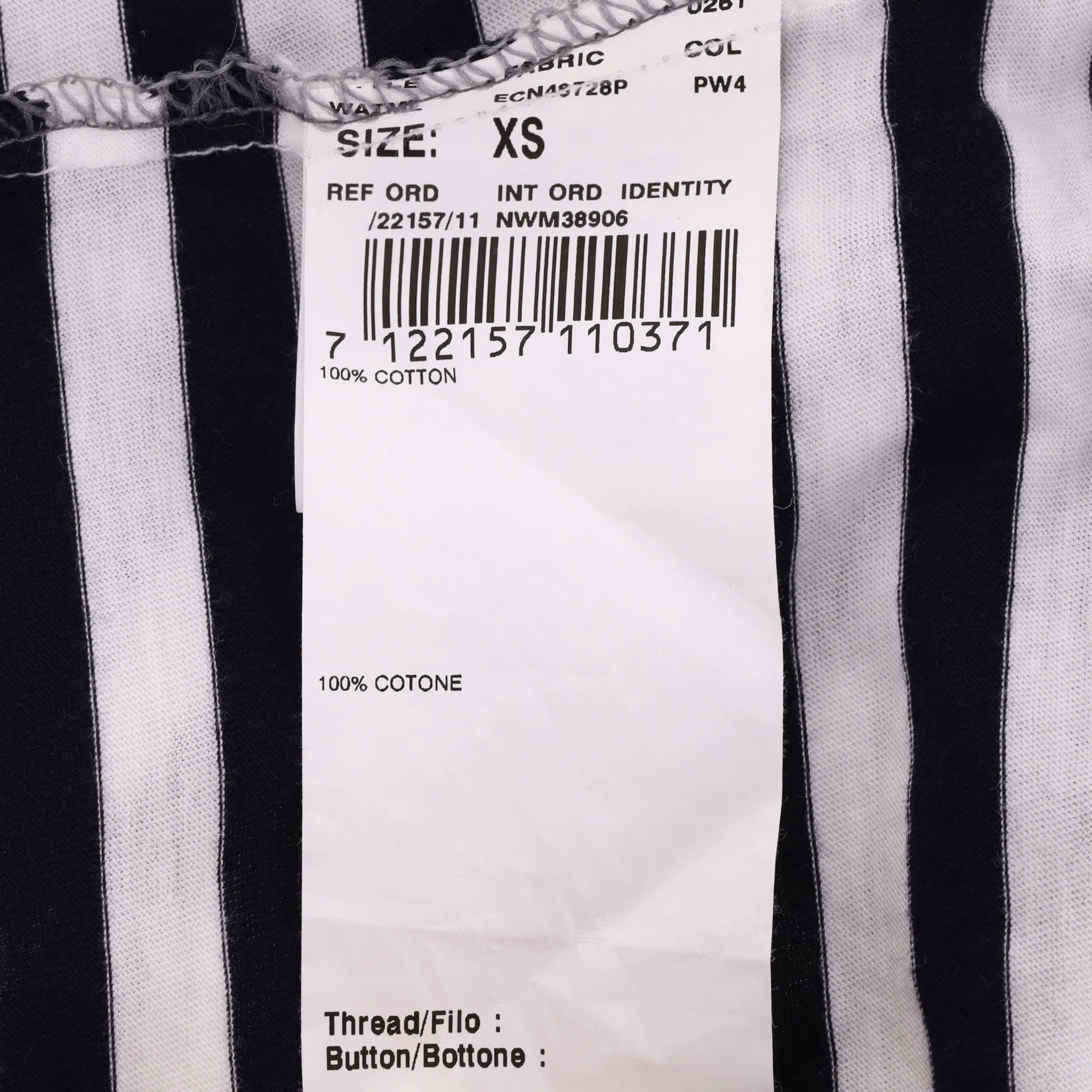 Lardini Striped Long Sleeve Top. Size XS - Image 5