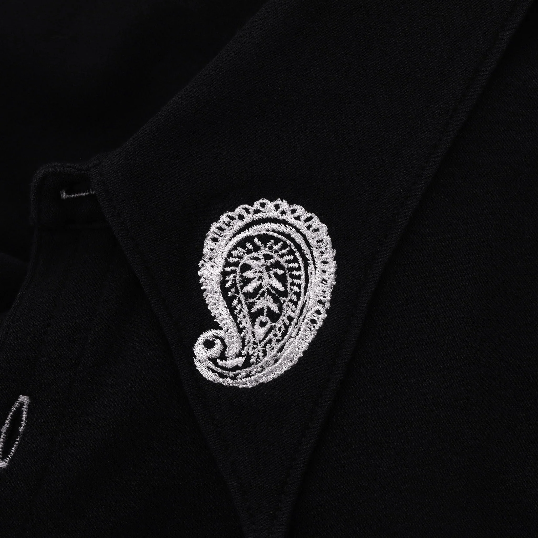Lemaire Cotton Polo Shirt With Embroidery Detail. Size XS - Image 5