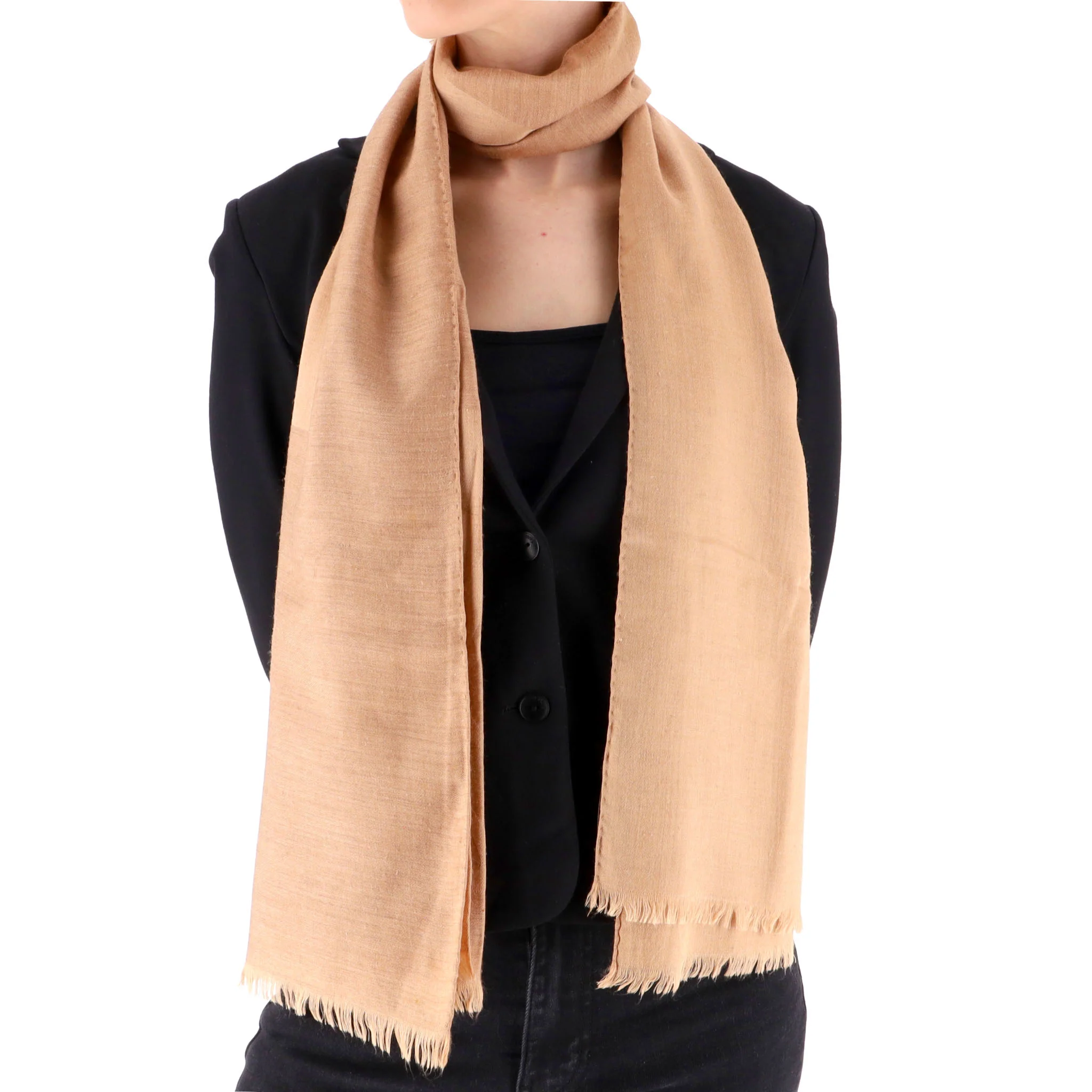 Loewe Anagram Wool, Silk & Cashmere Blend Scarf - Image 2