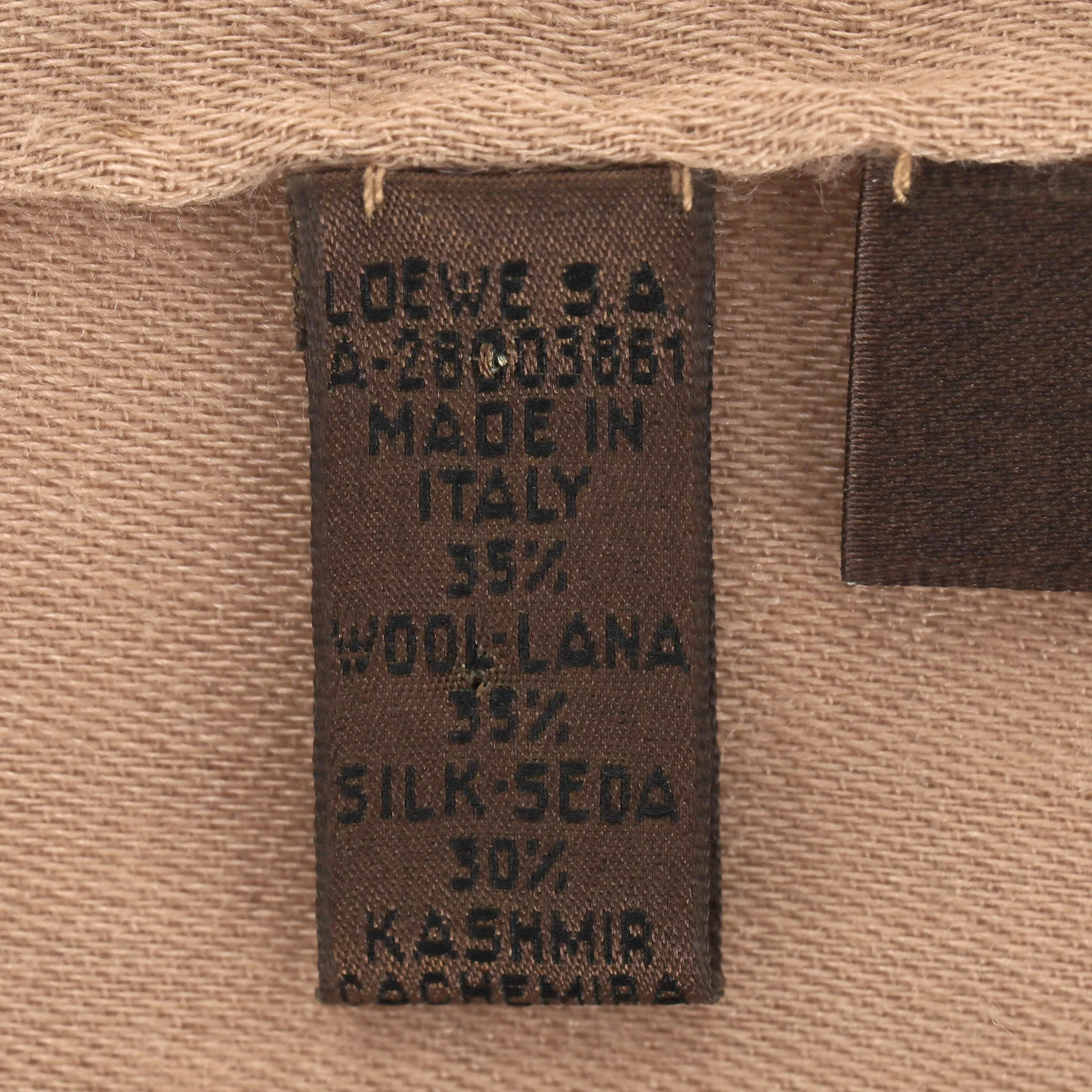 Loewe Anagram Wool, Silk & Cashmere Blend Scarf - Image 7