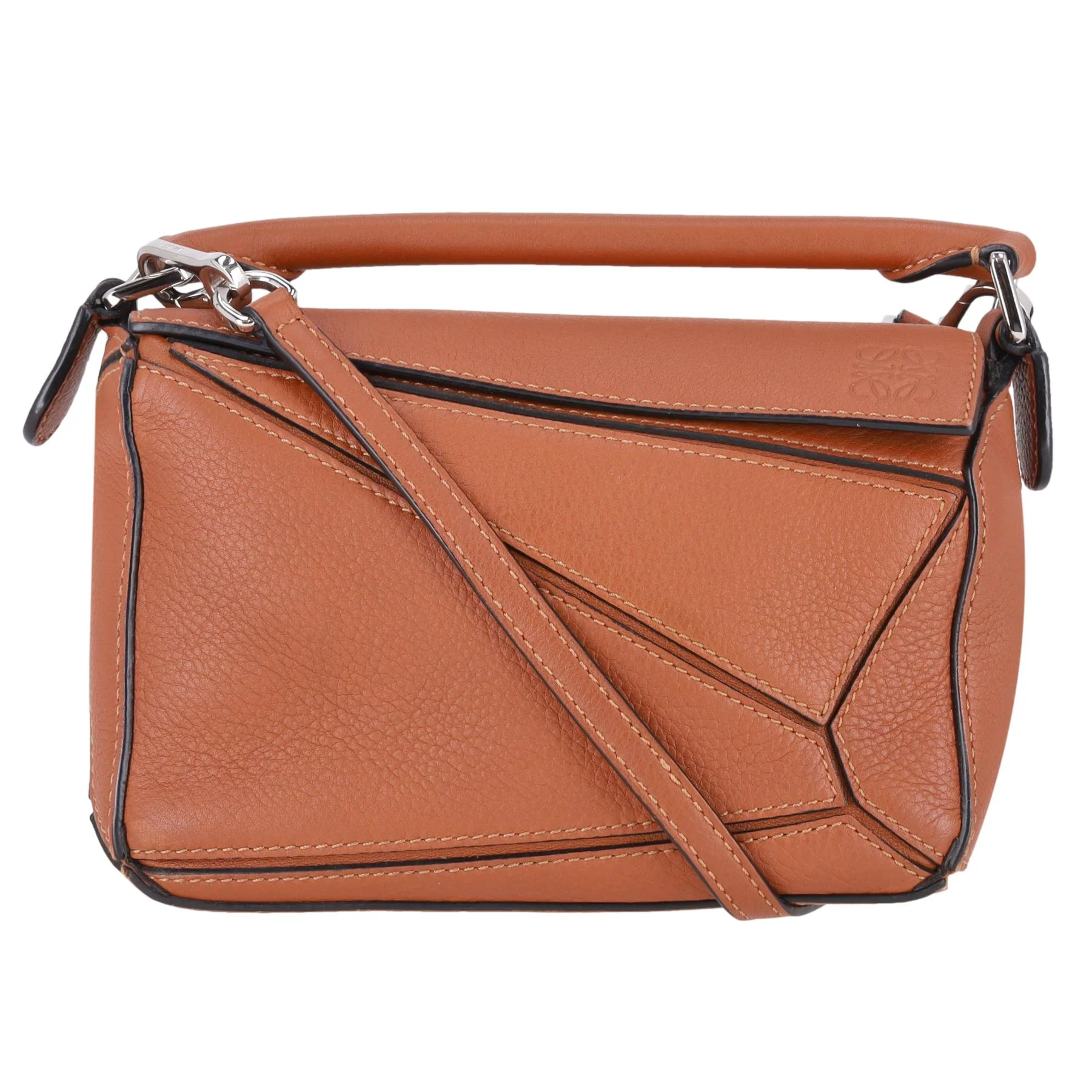 Loewe Mini Puzzle Calfskin Leather Crossbody Bag