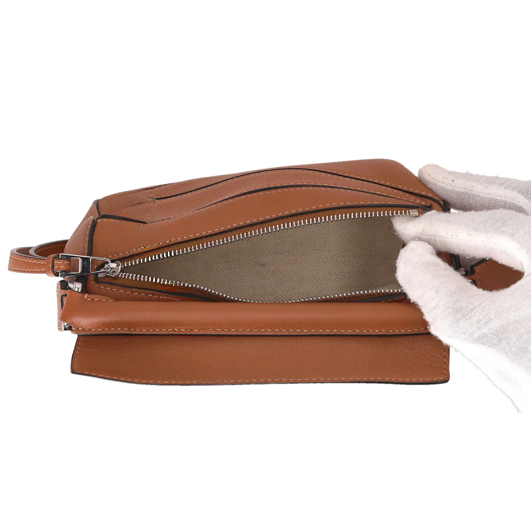 Loewe Mini Puzzle Calfskin Leather Crossbody Bag - Image 6