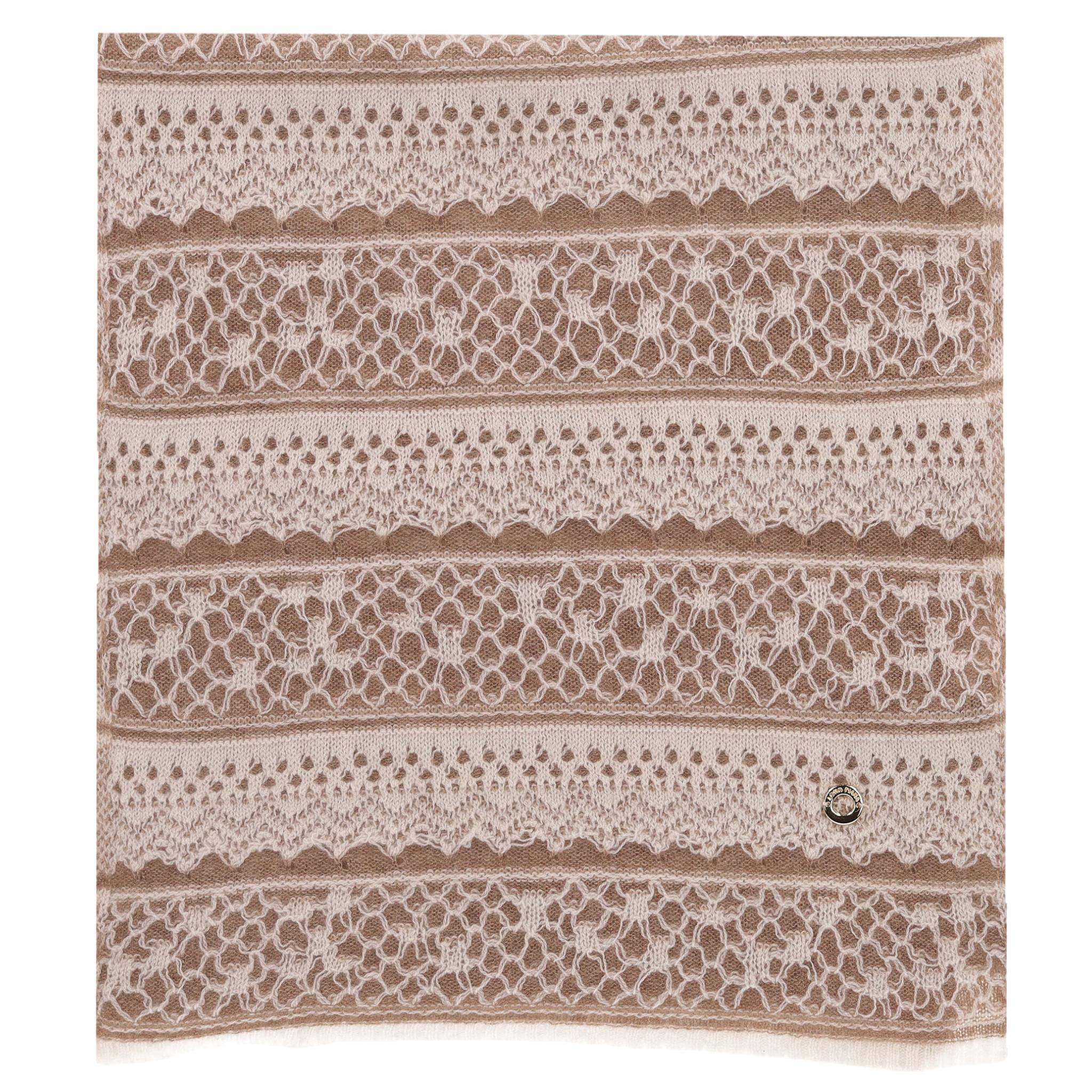 Loro Piana Openwork Lace Knit Cashmere Scarf