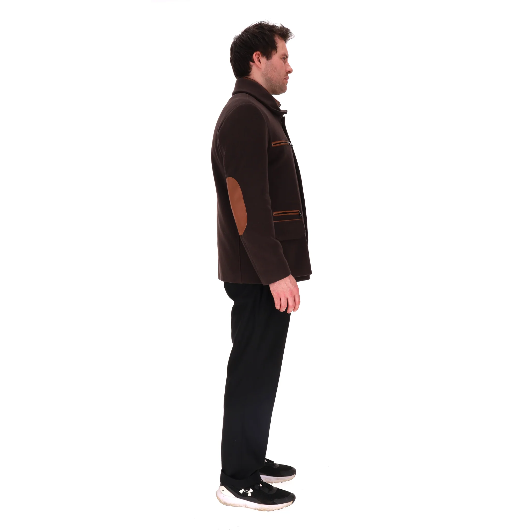 Loro Piana Rarest Vicuna Wool Storm System Field Jacket With Leather Trim. Size L - Image 3