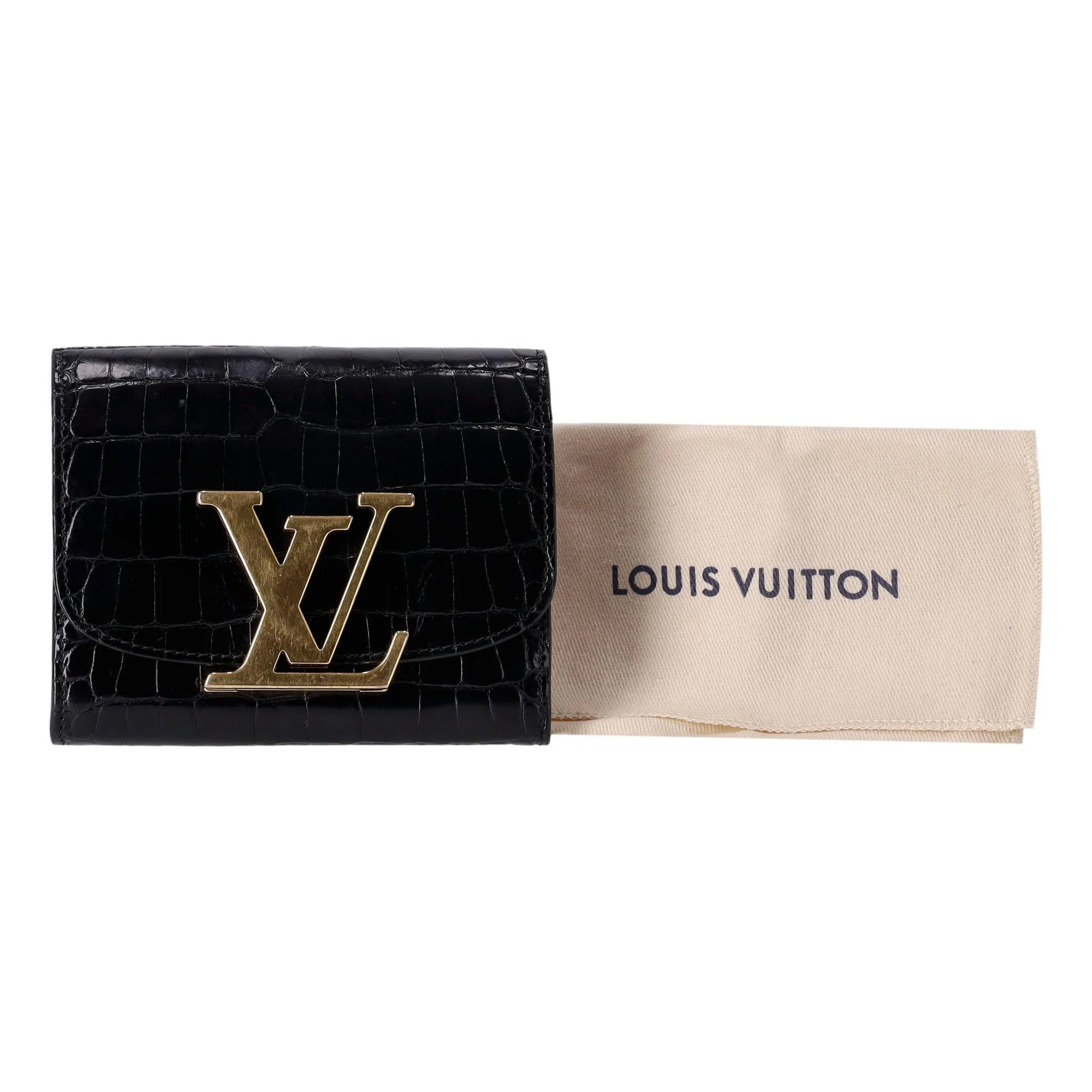 Louis Vuitton Crocodile Skin Capucines Compact Wallet - Image 2