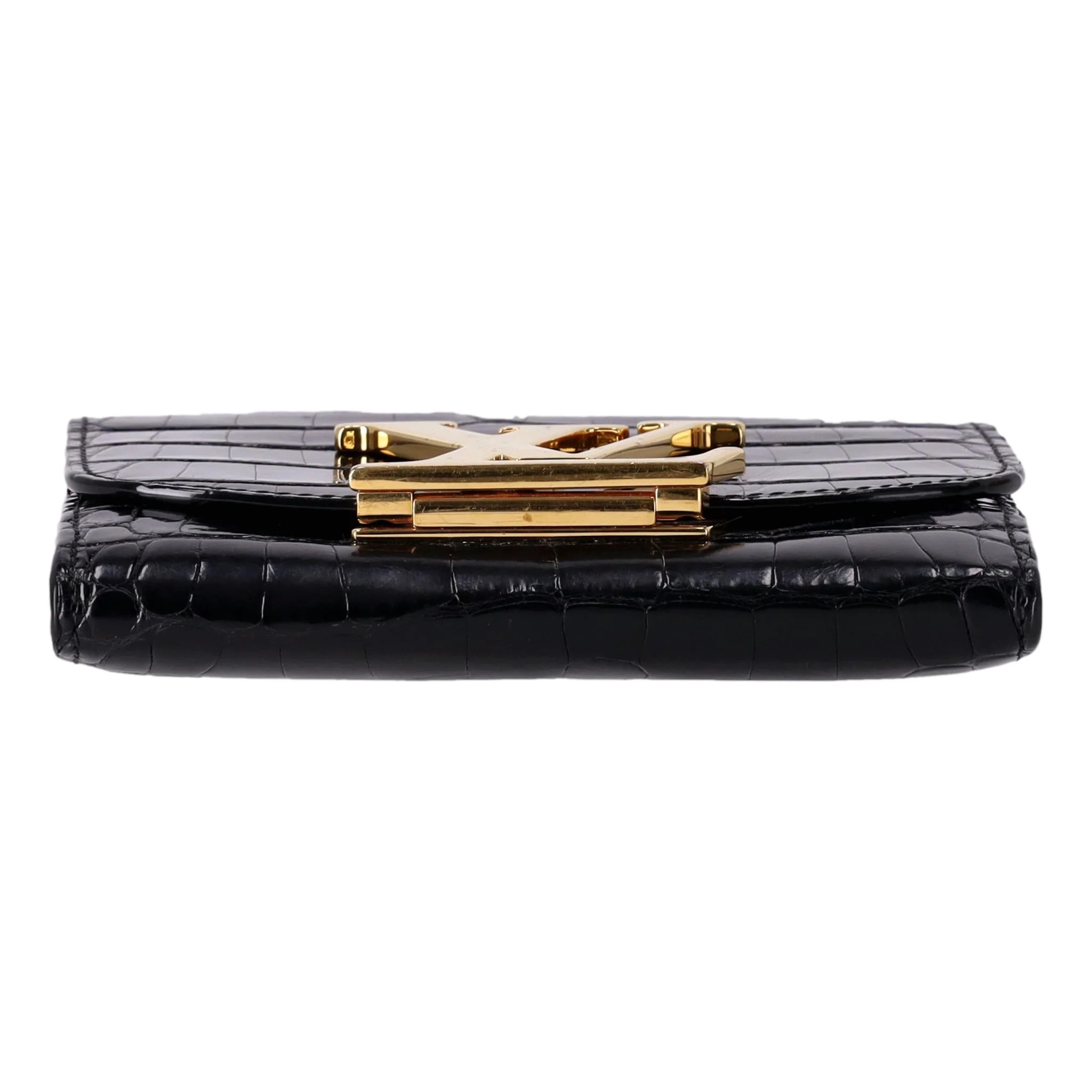 Louis Vuitton Crocodile Skin Capucines Compact Wallet - Image 5
