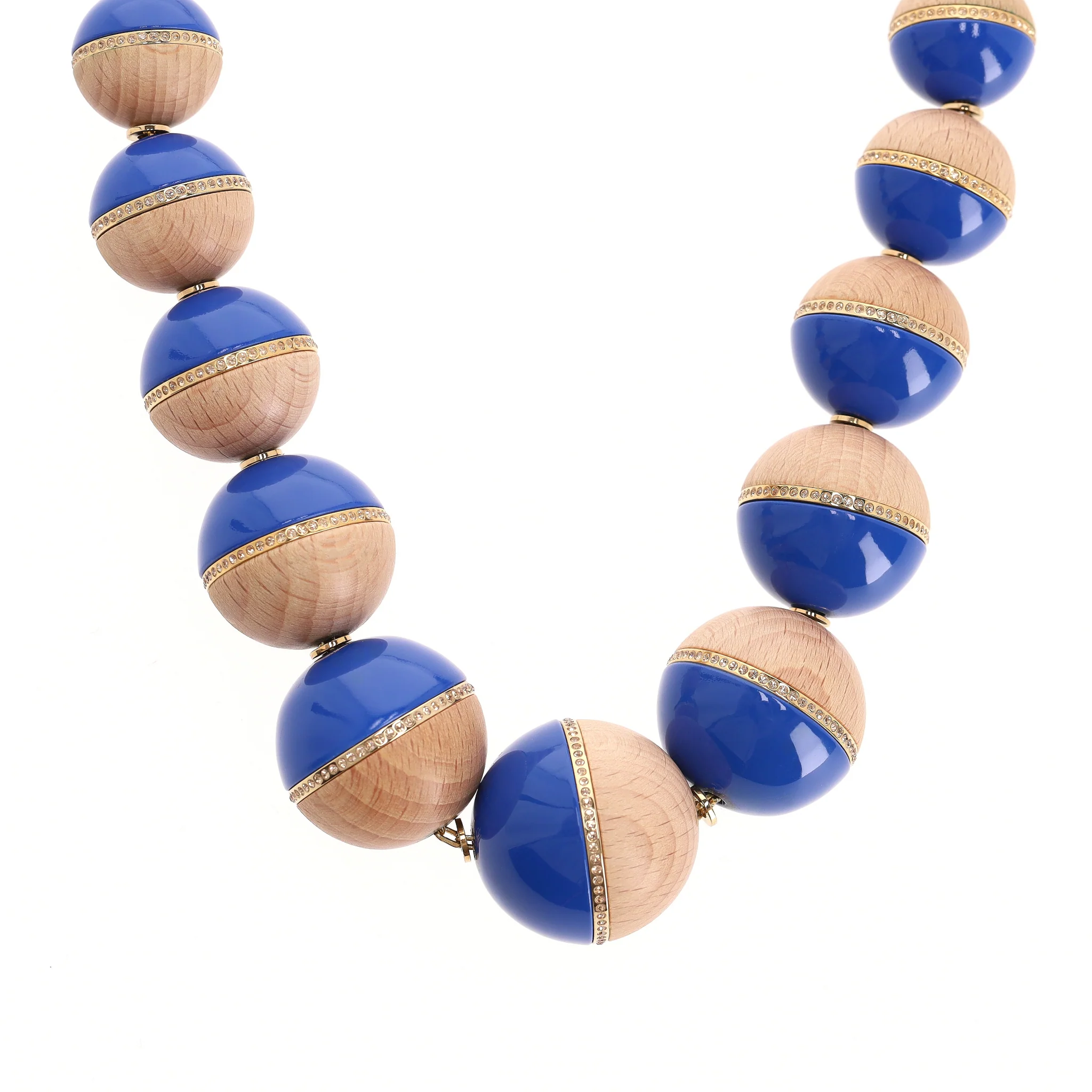Louis Vuitton Crystal, Wood & Resin Beaded Necklace - Image 4