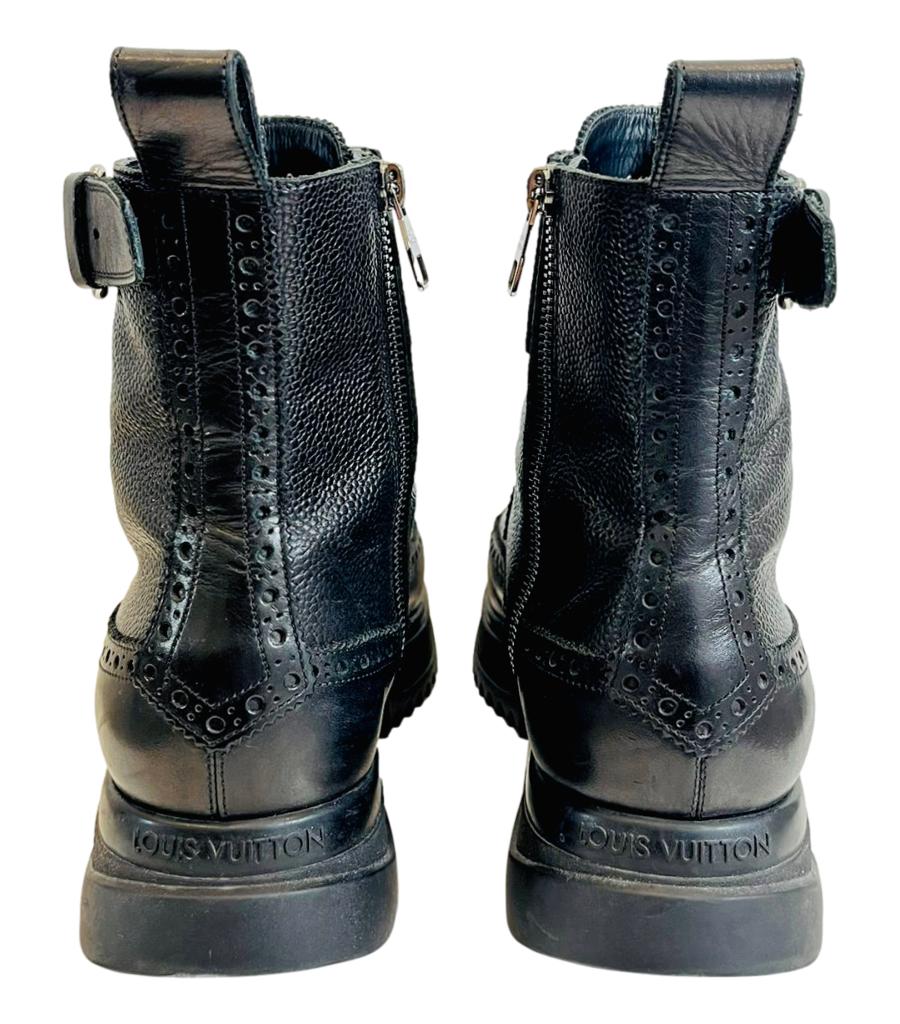 Louis Vuitton Frontier Leather Ankle Boots. Size 42 - Image 5